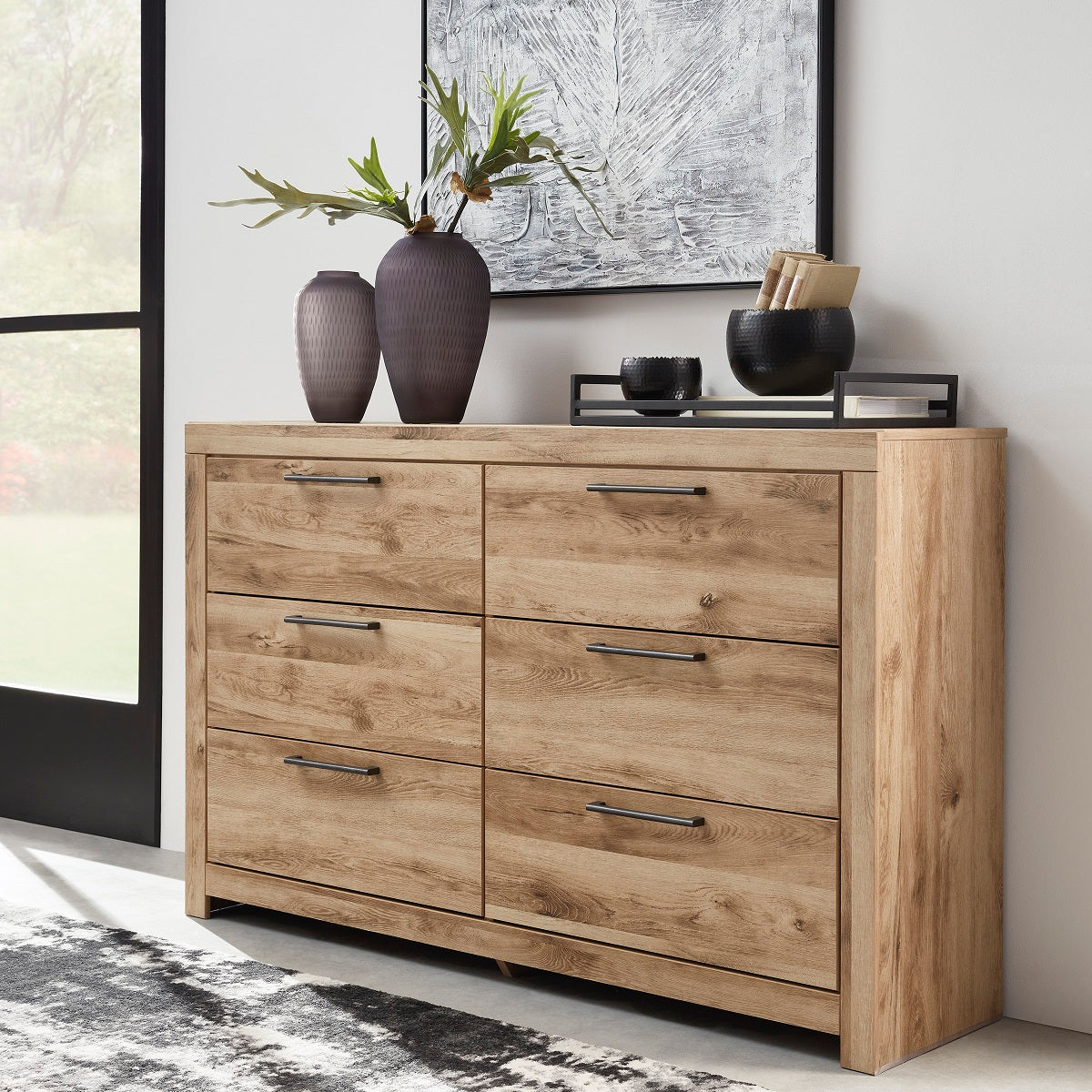 Hyanna Dresser - 5-Drawer Wooden Chest for Bedroom Storage & Organization | Perfect for Clothes, Toys, and Home Decor