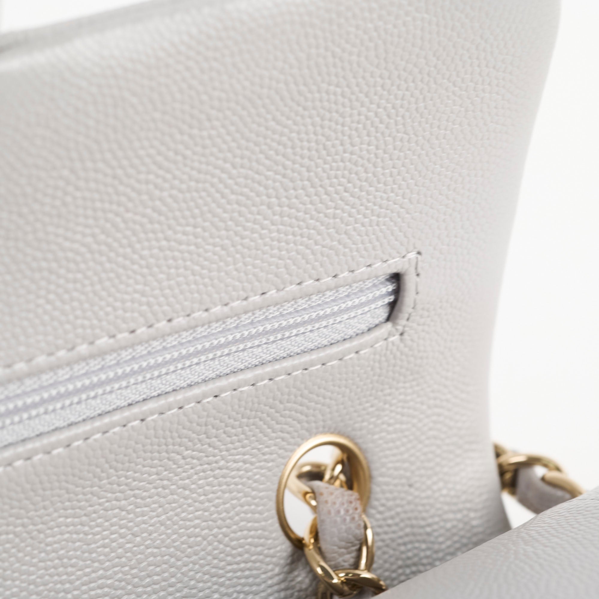 Chanel Small Caviar Double Classic Flap Bag in Dove Grey with Microchip - Luxury Designer Handbag for Women, Perfect for Evening Events & Special Occasions