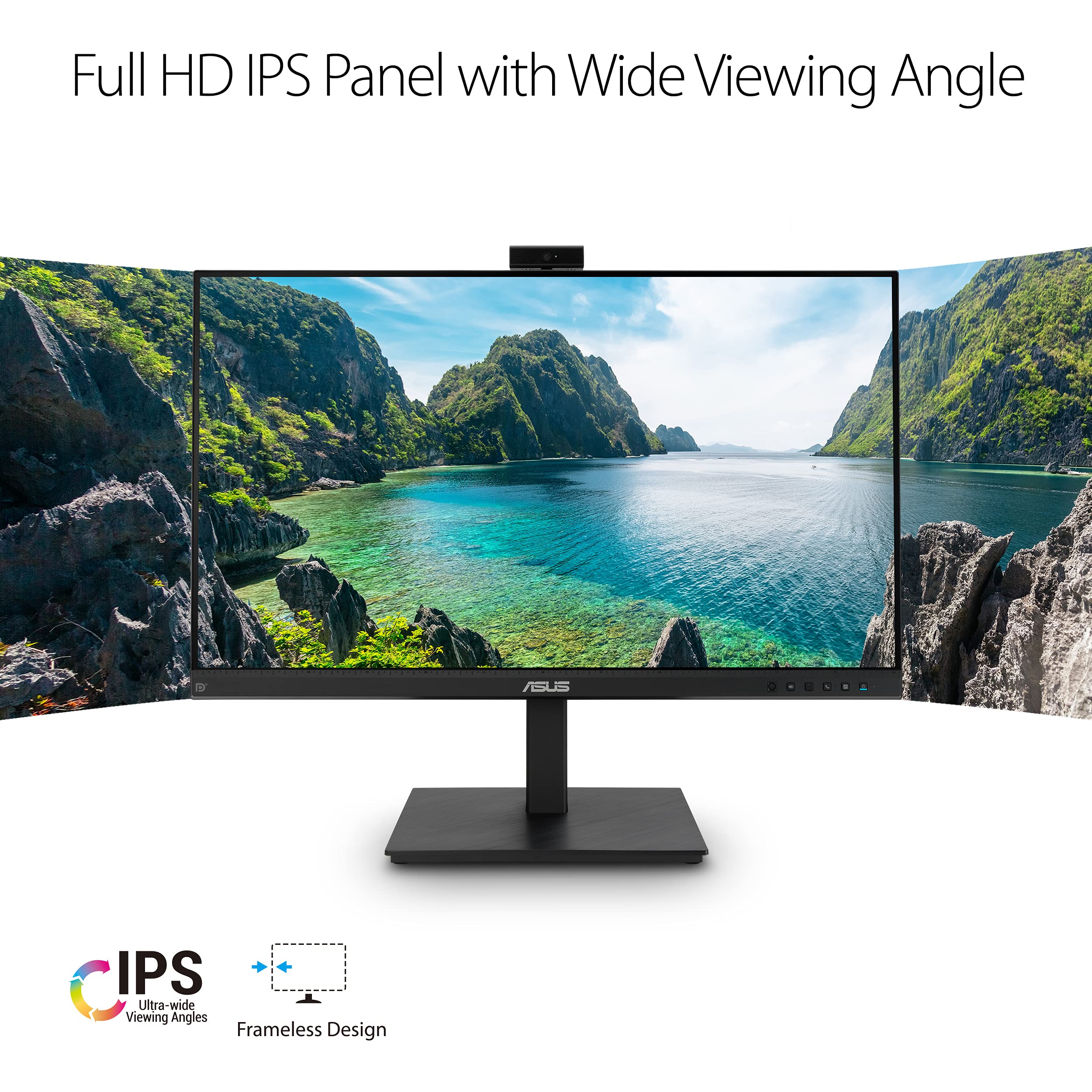 ASUS BE279QSK 27-inch Full HD 1080P IPS Monitor - Renewed | Video Conference & Home Office Display for Zoom Meetings & Remote Work