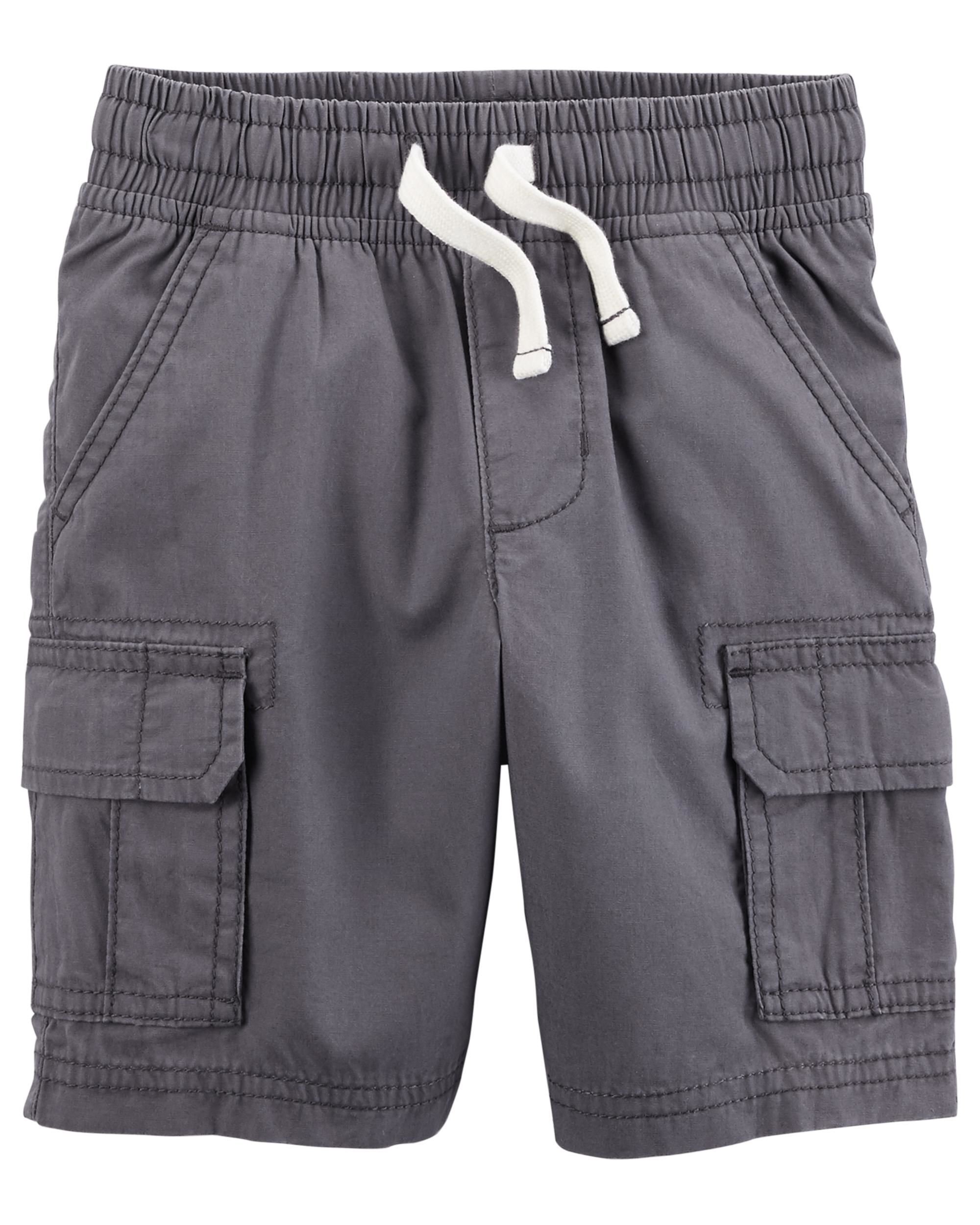 Carters Little Boys' Twill Cargo Shorts - Comfortable Cotton Summer Shorts for Toddlers & Kids - Perfect for Playtime, School & Outdoor Adventures
