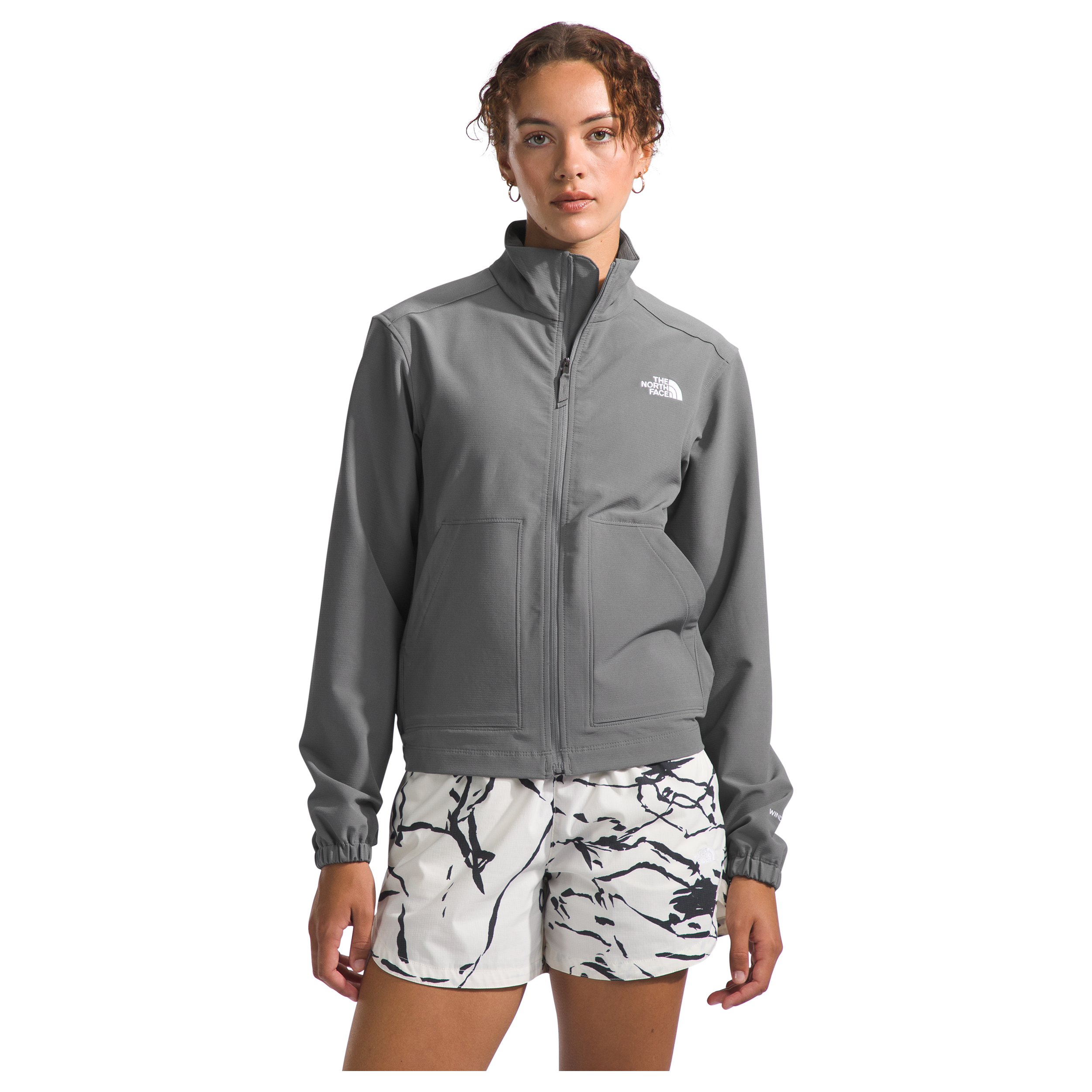 The North Face Women's Willow Stretch Jacket - Waterproof Windbreaker, Lightweight Hiking Jacket for Outdoor Adventures (Smoked Pearl) | Perfect for Hiking, Camping & Travel