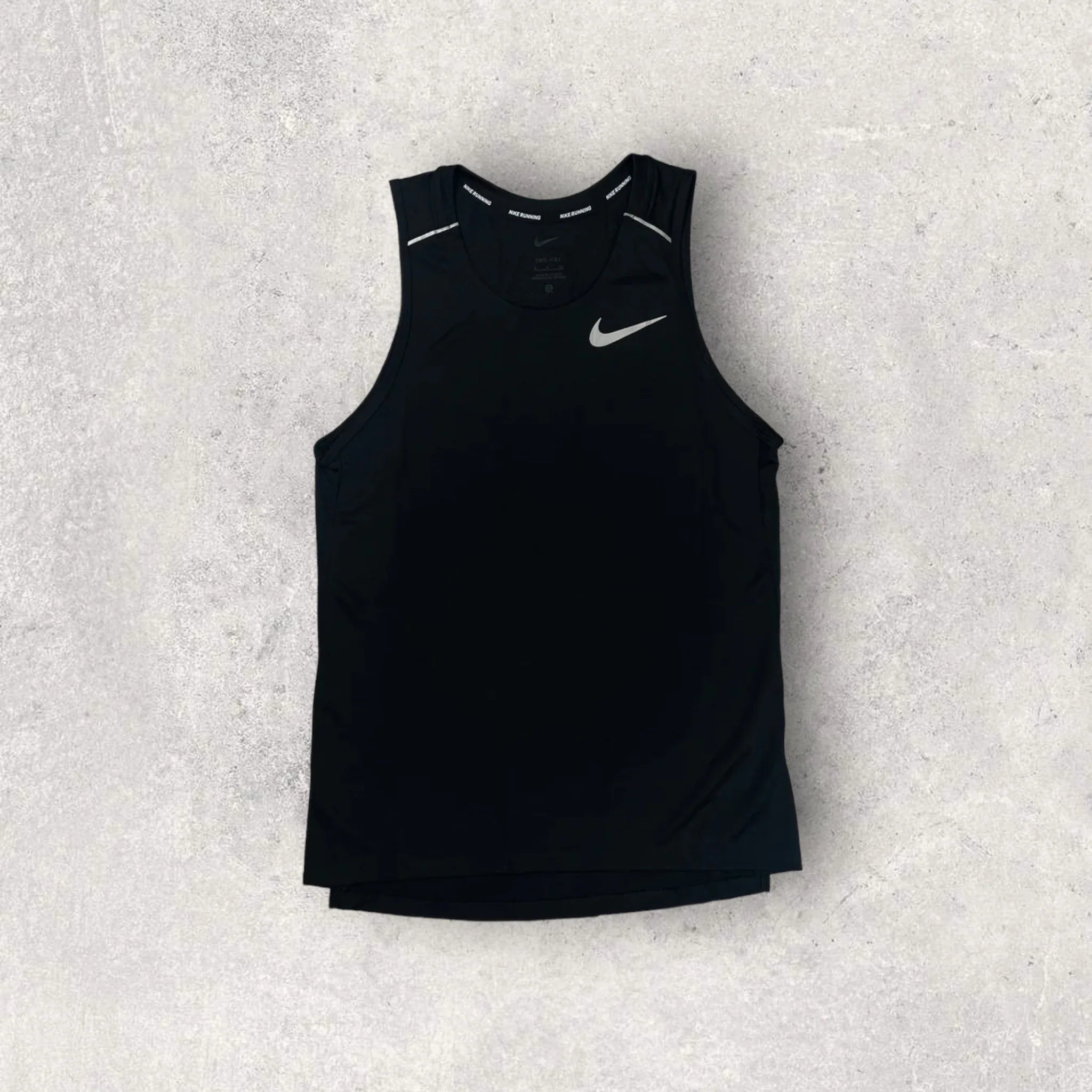 Nike Miler Vest for Men - Lightweight Running Vest, Breathable & Moisture-Wicking - Black - Perfect for Jogging, Gym Workouts & Outdoor Activities