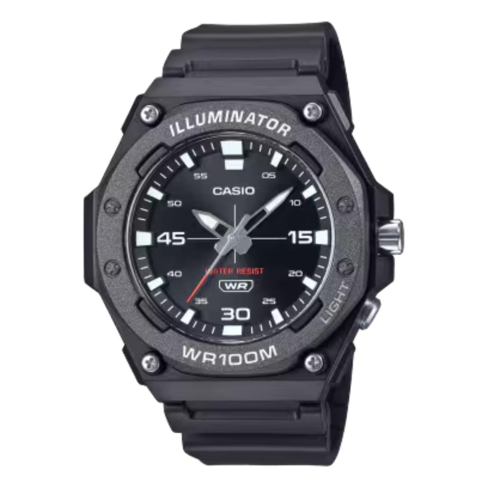 Casio MW-620H-1AVDF Analog Black Resin Strap Men's Watch - Water Resistant, Durable & Stylish for Everyday Wear, Work & Outdoor Activities