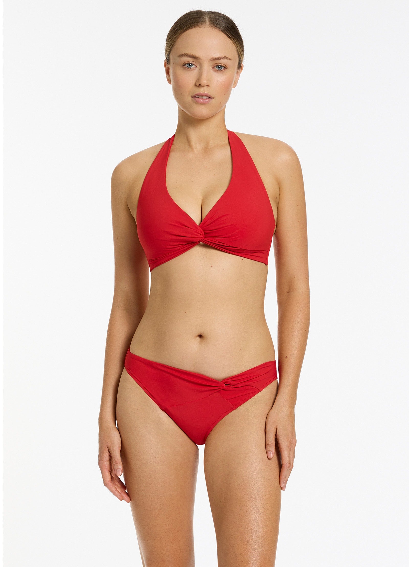 Sexy Twist Front Hipster Bikini Bottom - High Waisted Swimwear for Women | Perfect for Beach Vacations, Pool Parties & Summer Getaways