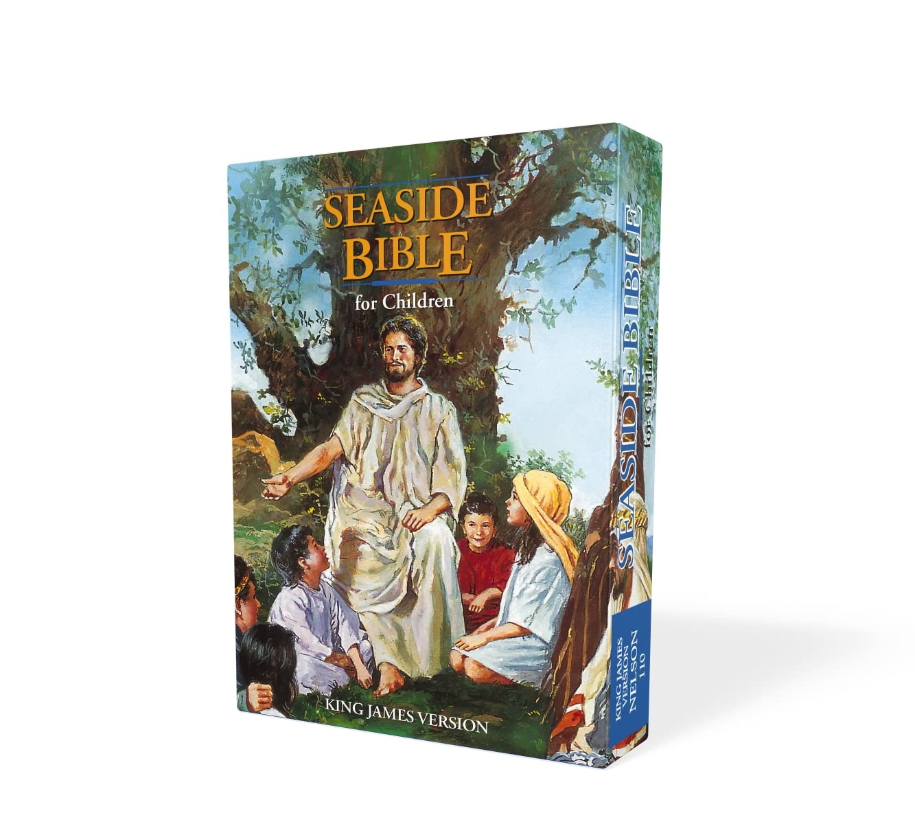 KJV Classic Children's Bible - Seaside Edition with Full-Color Illustrations | Hardcover King James Version Holy Bible (KJV-110) | Perfect for Sunday School, Bedtime Stories & Christian Family Gifts