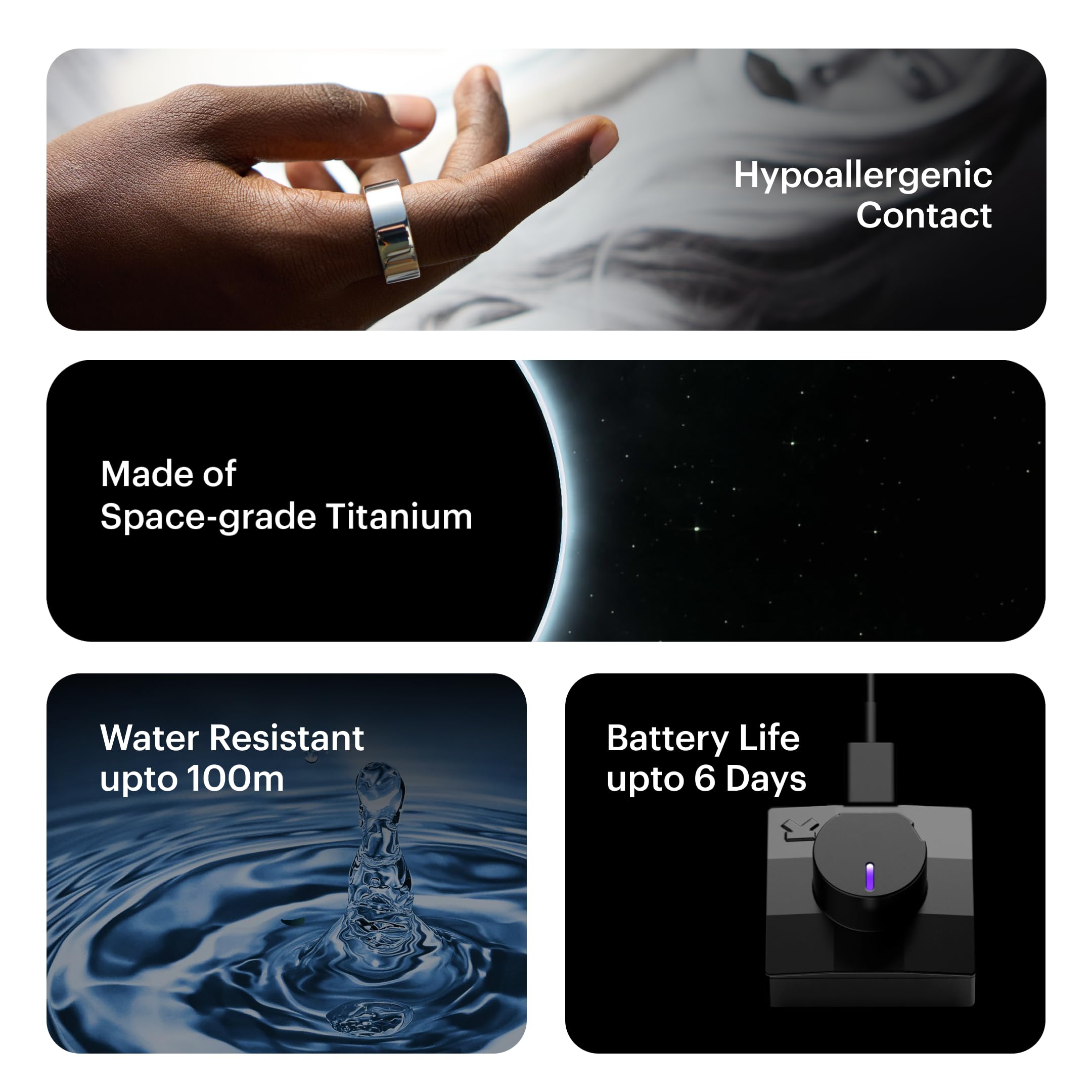 ULTRAHUMAN Ring AIR - Smart Ring for Sleep Tracking & Fitness Monitoring, Health Tracker for Women & Men (No Subscription Fee) - Perfect for Nighttime Sleep Analysis & Daily Activity Tracking