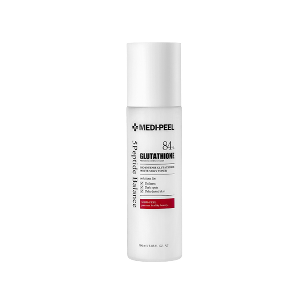 Medi Peel Bio Intense Glutathione White Silky Toner - Brightening & Hydrating Facial Toner for Glowing Skin | Korean Skincare for Daily Use & Night Routine