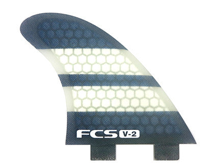 FCS Thruster V2 PC Tri Fin Set - Medium Size for Surfboards | High-Performance Surfing Fins for All Wave Conditions