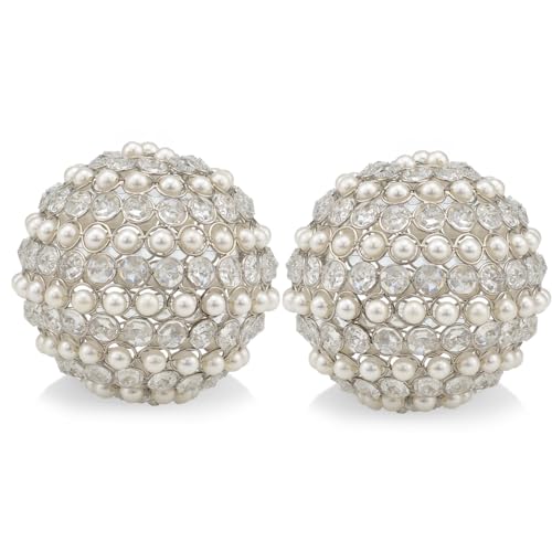 Silver With Faux Pearls