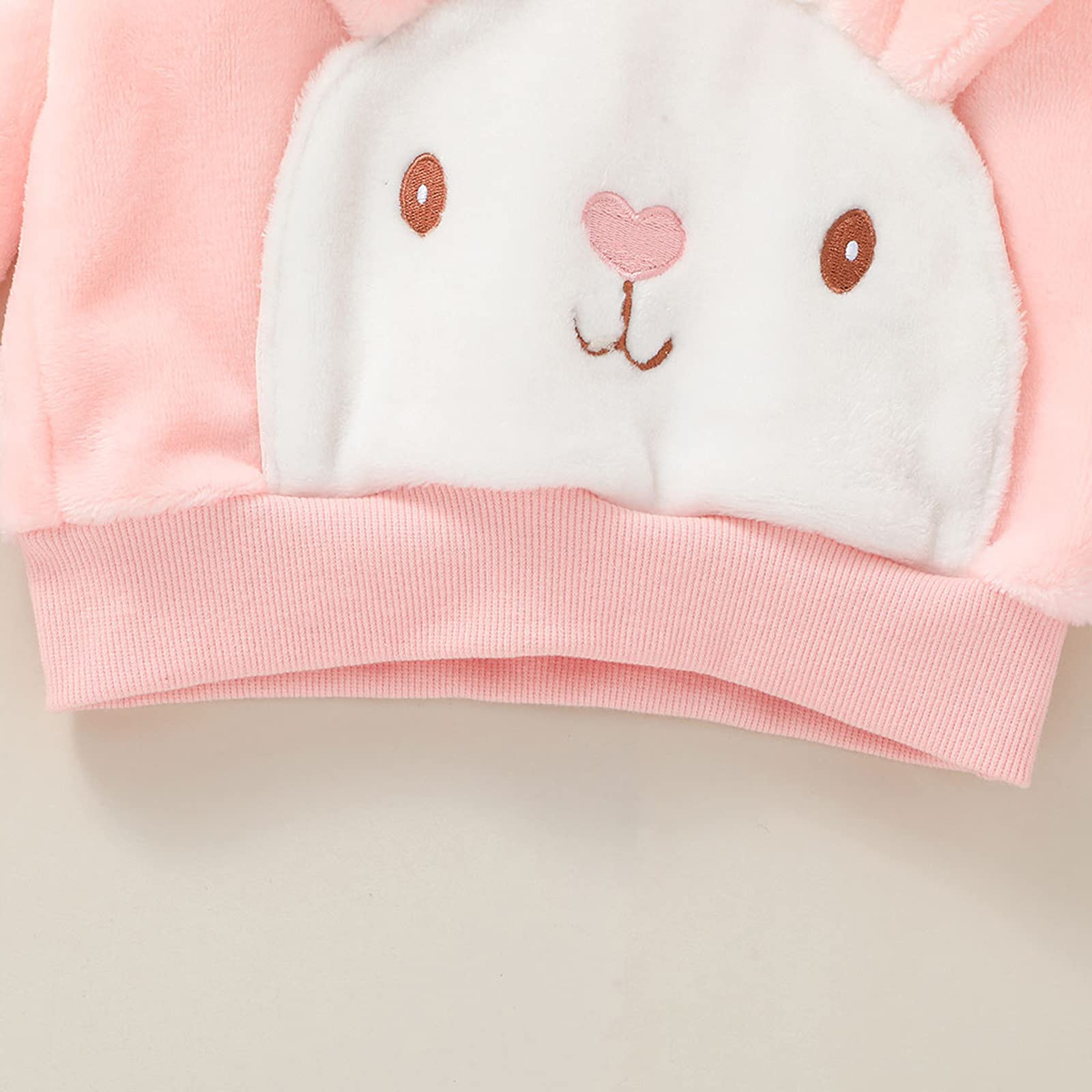 Adorable Animal Hooded Fleece Outfit Set for Baby Girls & Boys - Long Sleeve Sweatshirt & Pants Winter Clothes | Perfect for Playdates, Family Photos & Cold Weather Adventures