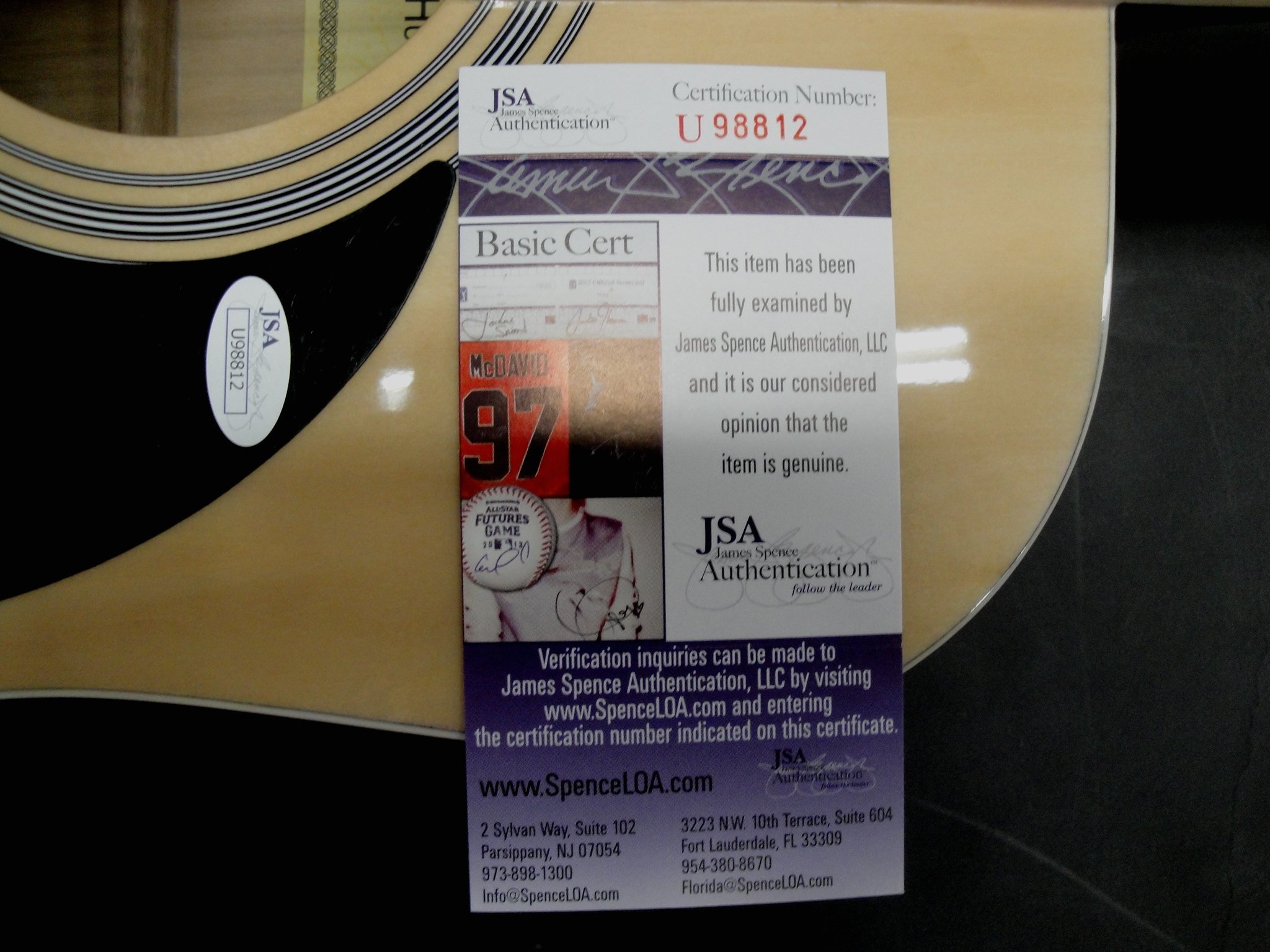 Joseph Arthur Hand Signed Autographed Acoustic Guitar with JSA U98812 COA - Perfect for Music Collectors, Fans & Home Decor Display