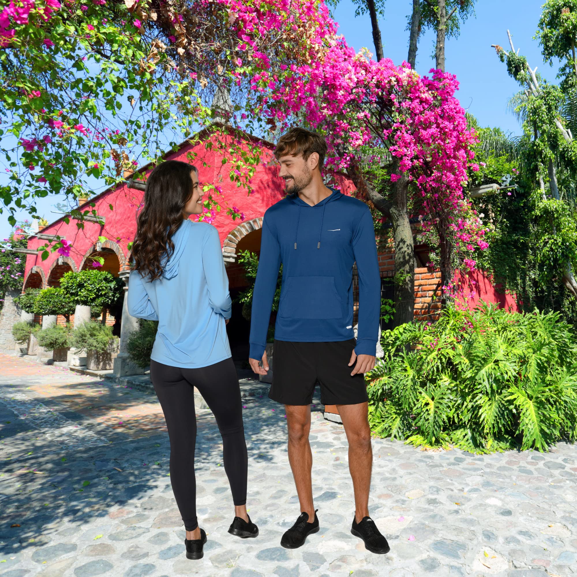 Men's UV Protection Hoodie & Sun Shirt - Lightweight UPF 50+ Sunblock Clothing for Swimming, Beach & Outdoor Activities | Unisex Water Sports Apparel