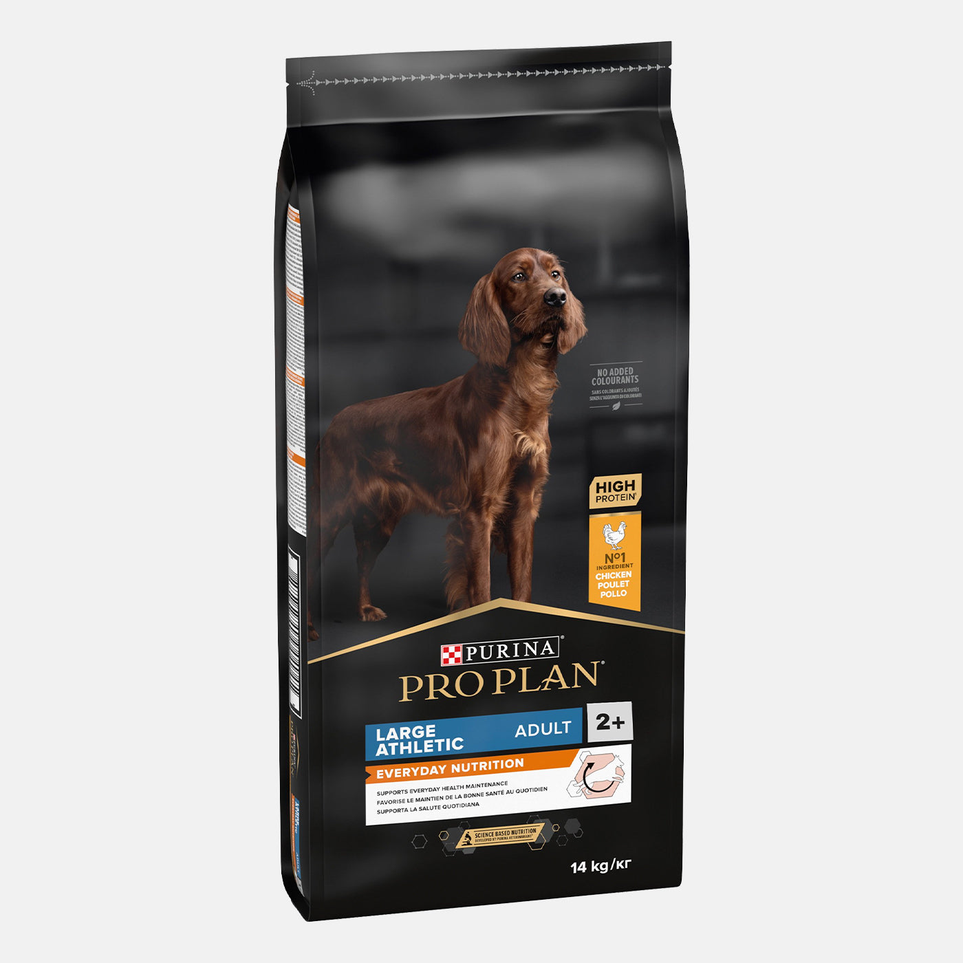 PRO PLAN Large Breed Adult Dog Food with Chicken - High Protein Dry Dog Food for Athletic Dogs, 14kg - Ideal for Active & Large Breed Dogs for Energy & Muscle Support
