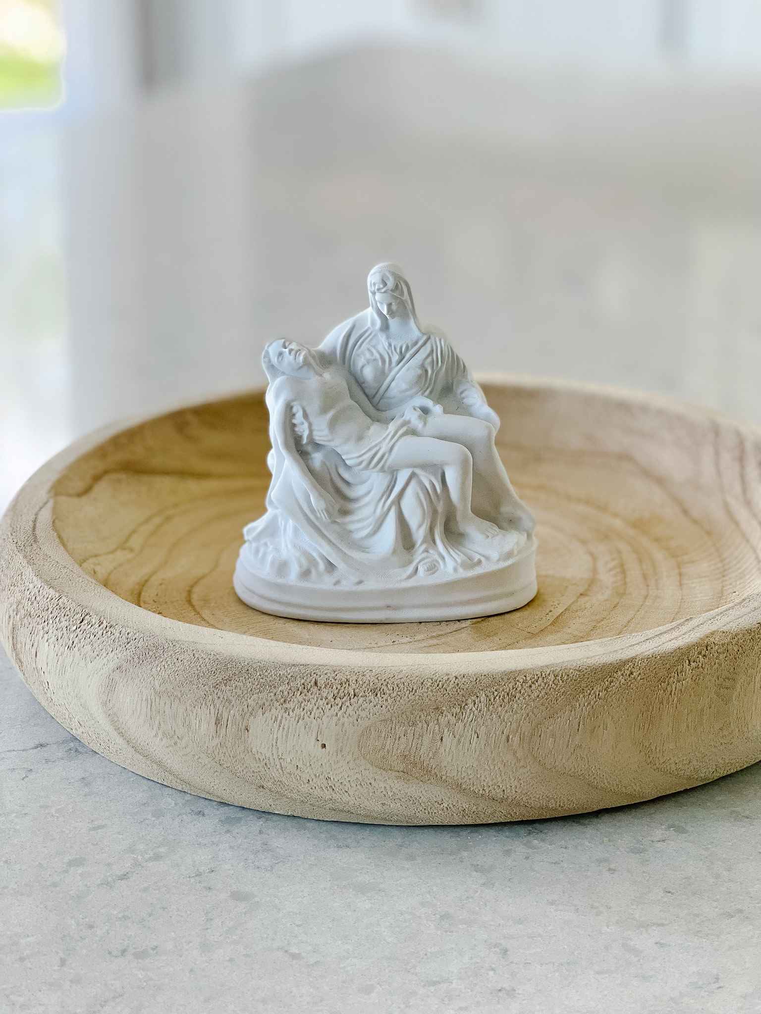 Pieta Statue - Handcrafted Virgin Mary & Jesus Sculpture for Home Decor, Garden, and Church Altar | Religious Art & Christian Gift