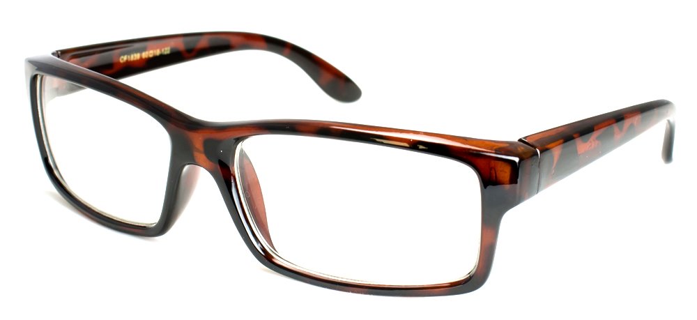 Newbee Fashion - Stylish Casual Nerd Thick Clear Frame Glasses with Rectangular Clear Lenses | Perfect for Reading, Work & Everyday Wear