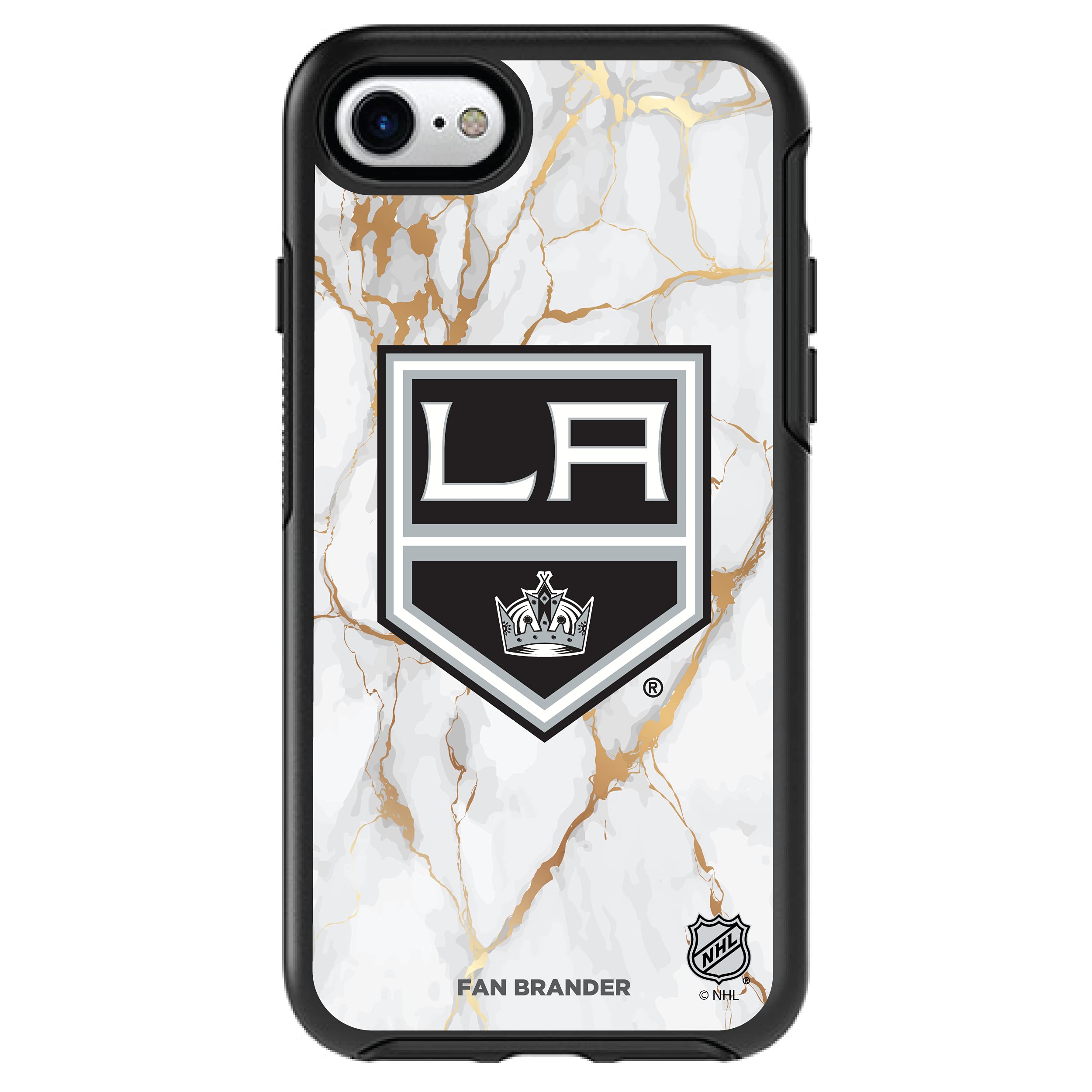 NHL OtterBox Symmetry iPhone Case - White Marble Design for Apple iPhone | Durable Protection for Sports Fans