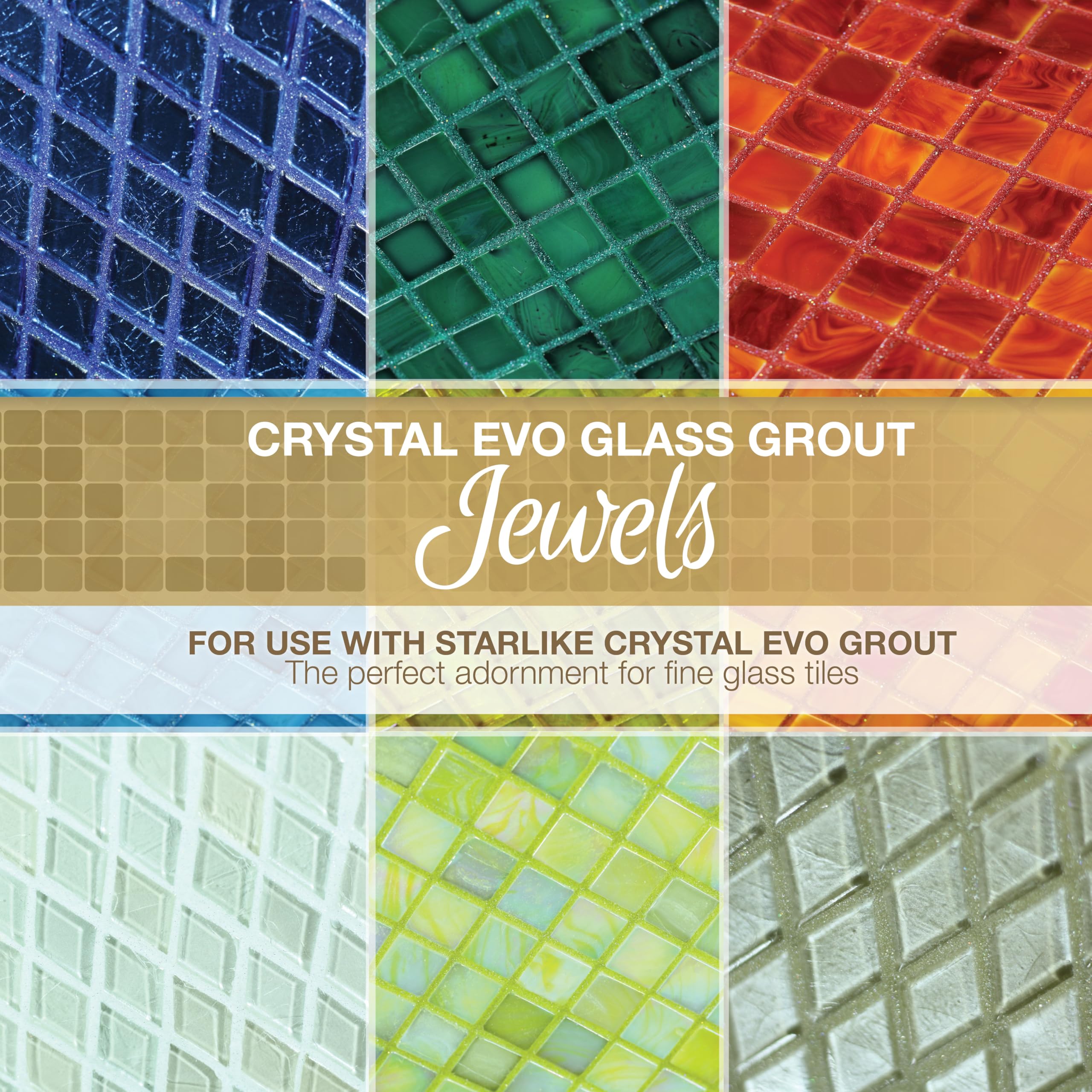 The Tile Doctor Crystal Glass Grout Jewels Fire Opal - 75g Glass Epoxy Grout Glitter Additive for Tile, Backsplash, Pool, Kitchen & Bathroom | Enhances Shower, Mosaic & Floor Tiles with Sparkle (1-Pack)