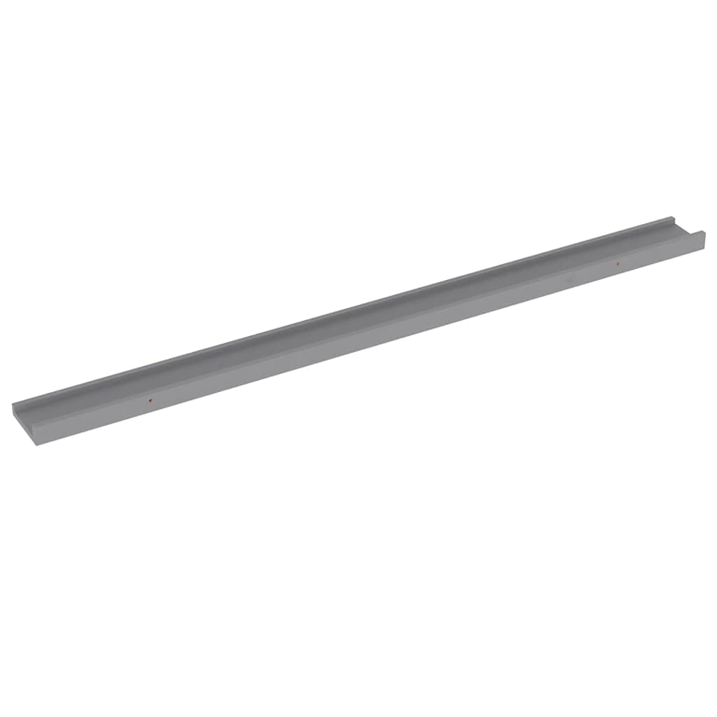 SKM Floating Wall Shelves Set of 4 - Gray Wooden Shelves 45.3