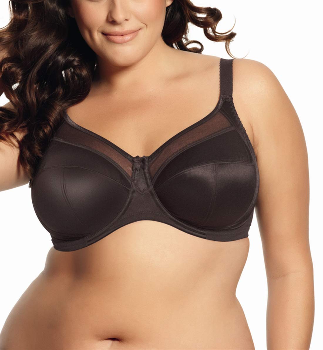 GODDESS Women's Kiera Underwire Bra - Full Coverage Support Bra in Chocolate Brown, Size 38G - Perfect for Plus Size Women, Everyday Wear & Special Occasions