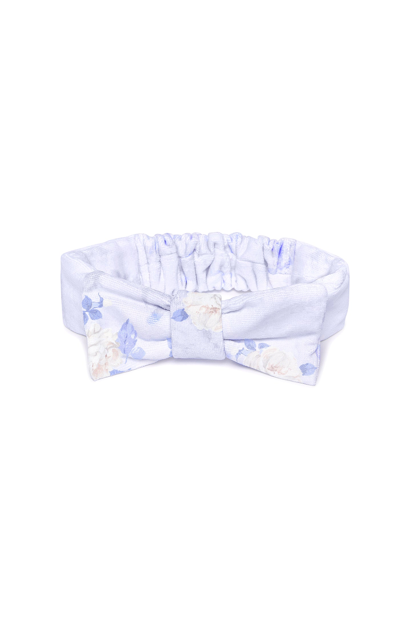 Bow Face Wash Beauty Headband WHISPER BLUE - Soft Spa Headband for Skincare, Makeup & Hair Care - Perfect for Washing Face, Applying Masks & Beauty Routines
