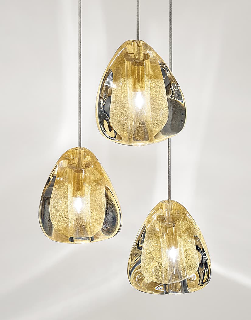 Elegant Crystal Pendant Light - Modern Chandelier for Dining Room, Bedroom & Living Room Decor - Dimmable LED Hanging Lamp for Home & Office Lighting