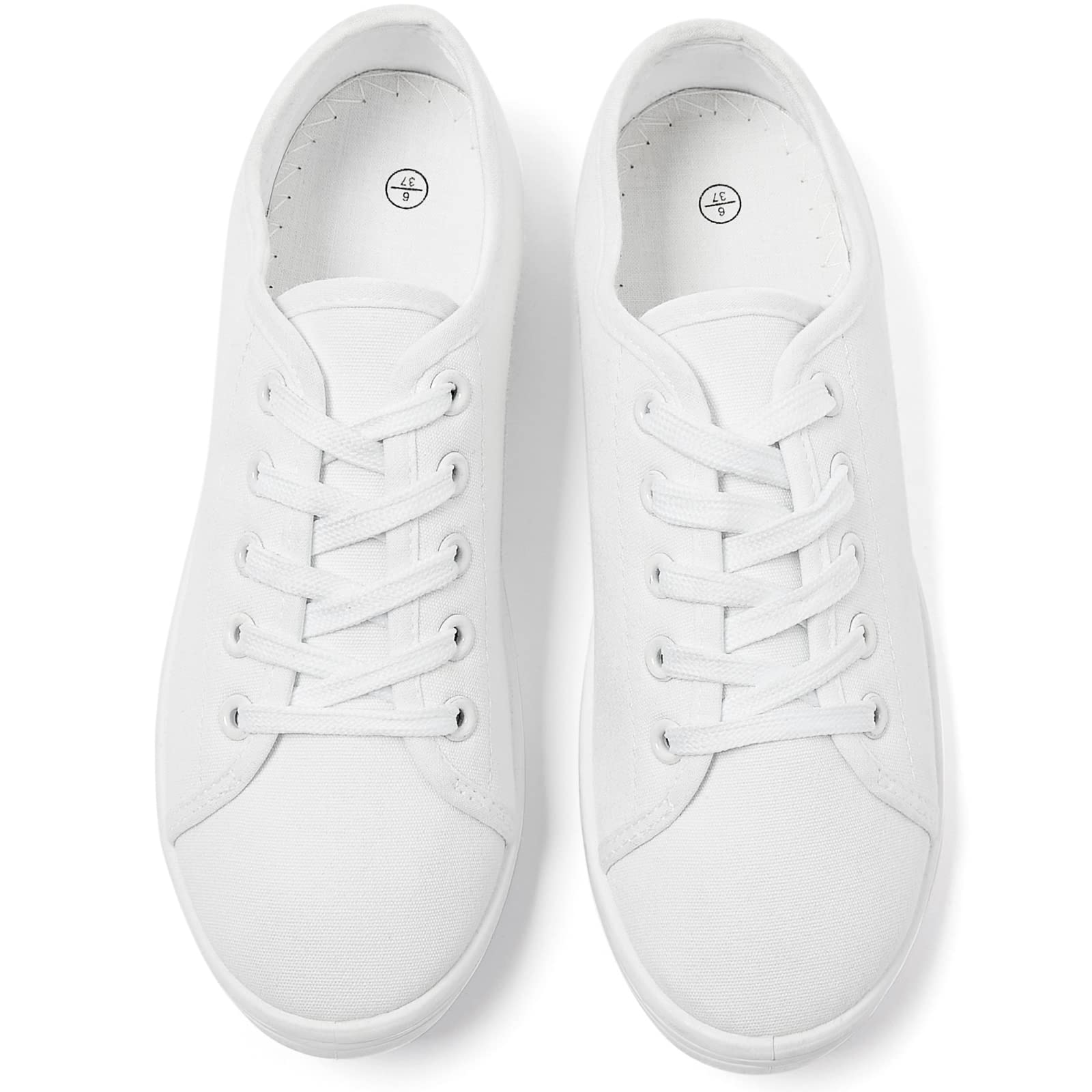 Women's Canvas Slip-On Sneakers - Comfortable Casual Walking Shoes for Women, Non-Slip Flat Dress Shoes for Work, Tennis & Everyday Wear | Perfect for Office, Travel & Outdoor Activities