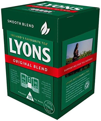 Lyons Original Tea Bags - 80 Count (Pack of 12) | Premium Black Tea for Morning Boost & Afternoon Relaxation | Perfect for Home, Office or Gifts