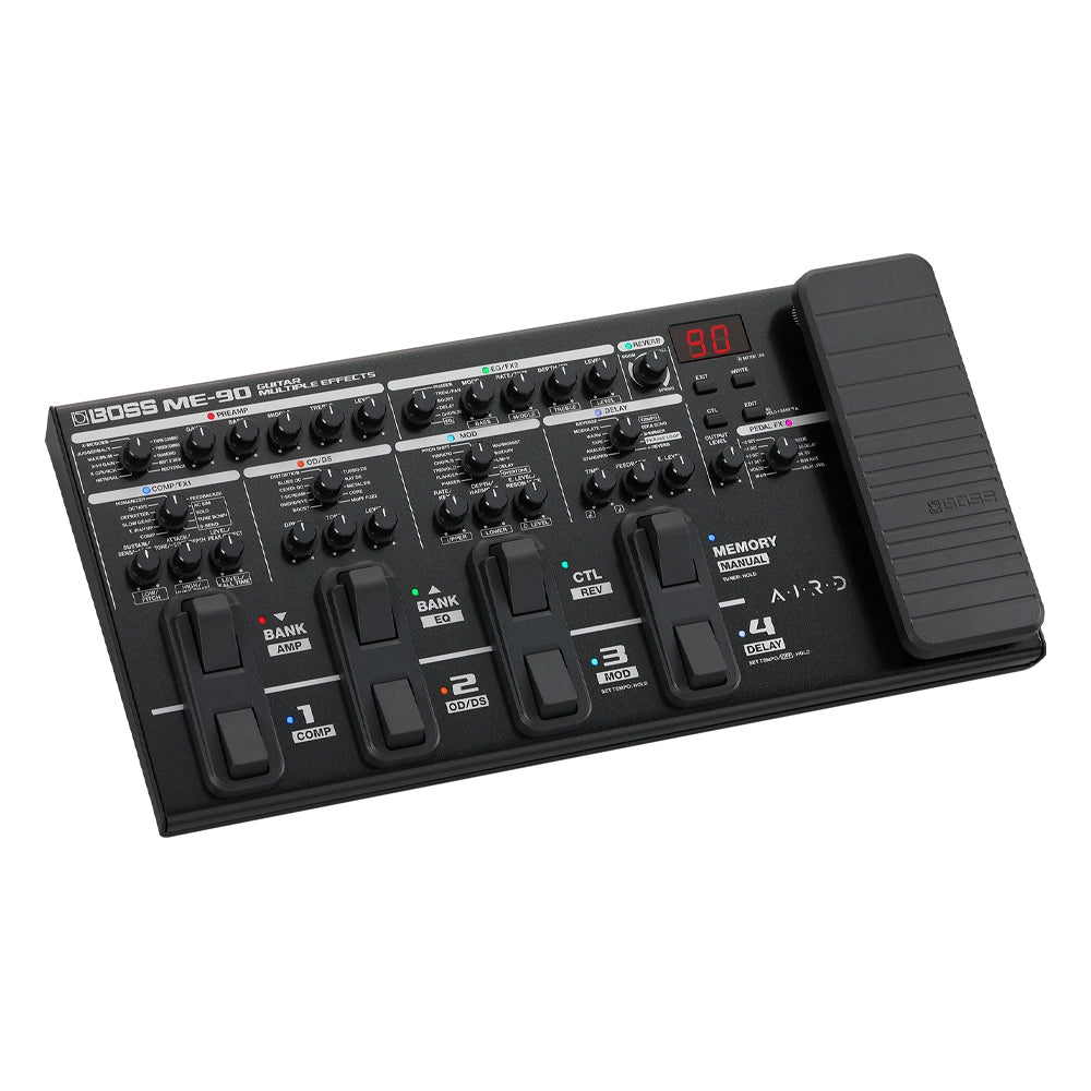 Boss ME-90 Guitar Multi-Effects Pedal with Amp Modeling & Looper - Professional Sound for Live Performance & Studio Recording