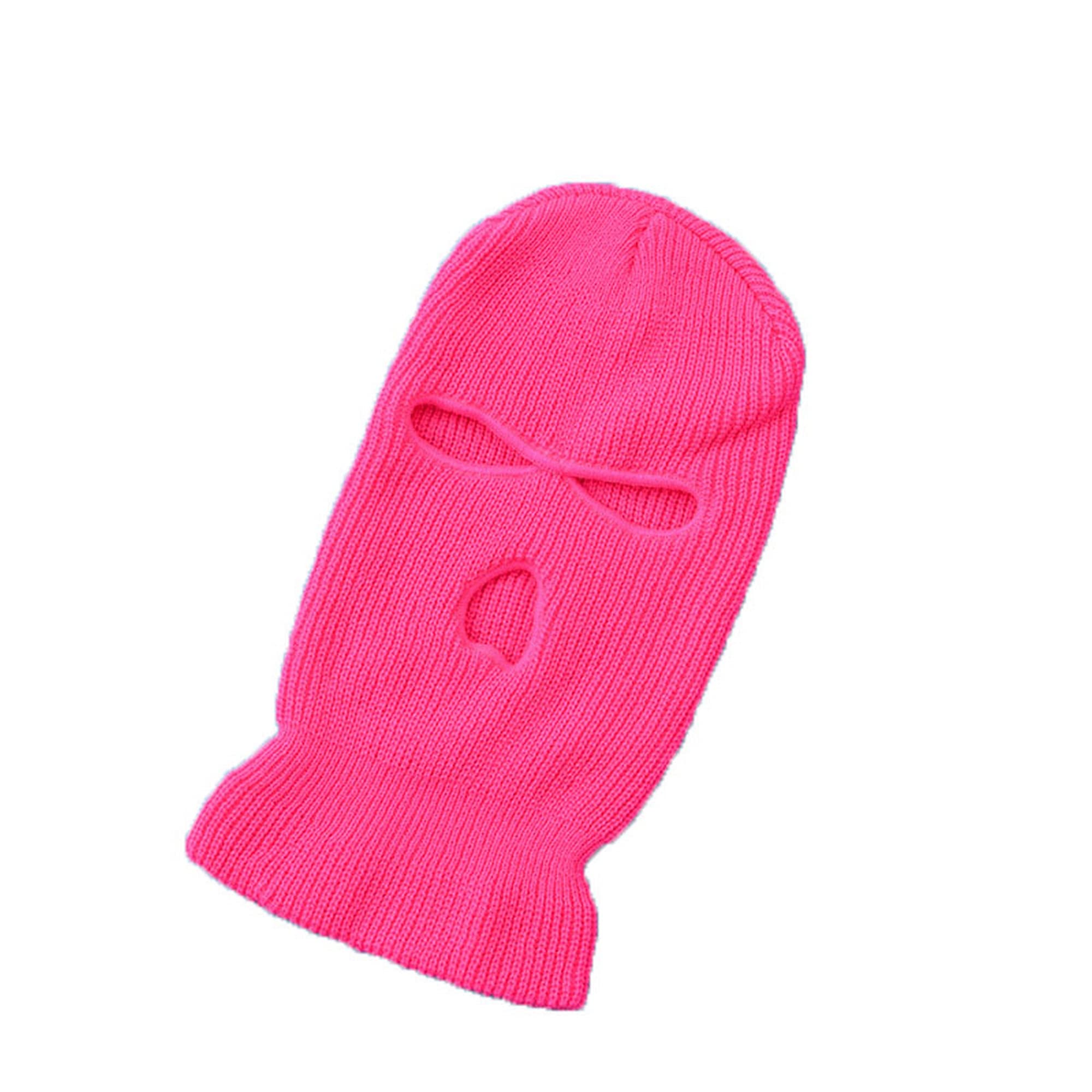 MSW 3-Hole Ski Mask - Wool Knit Winter Balaclava for Men & Women - Warm Windproof Face Cover for Skiing, Snowboarding, Cycling & Outdoor Activities