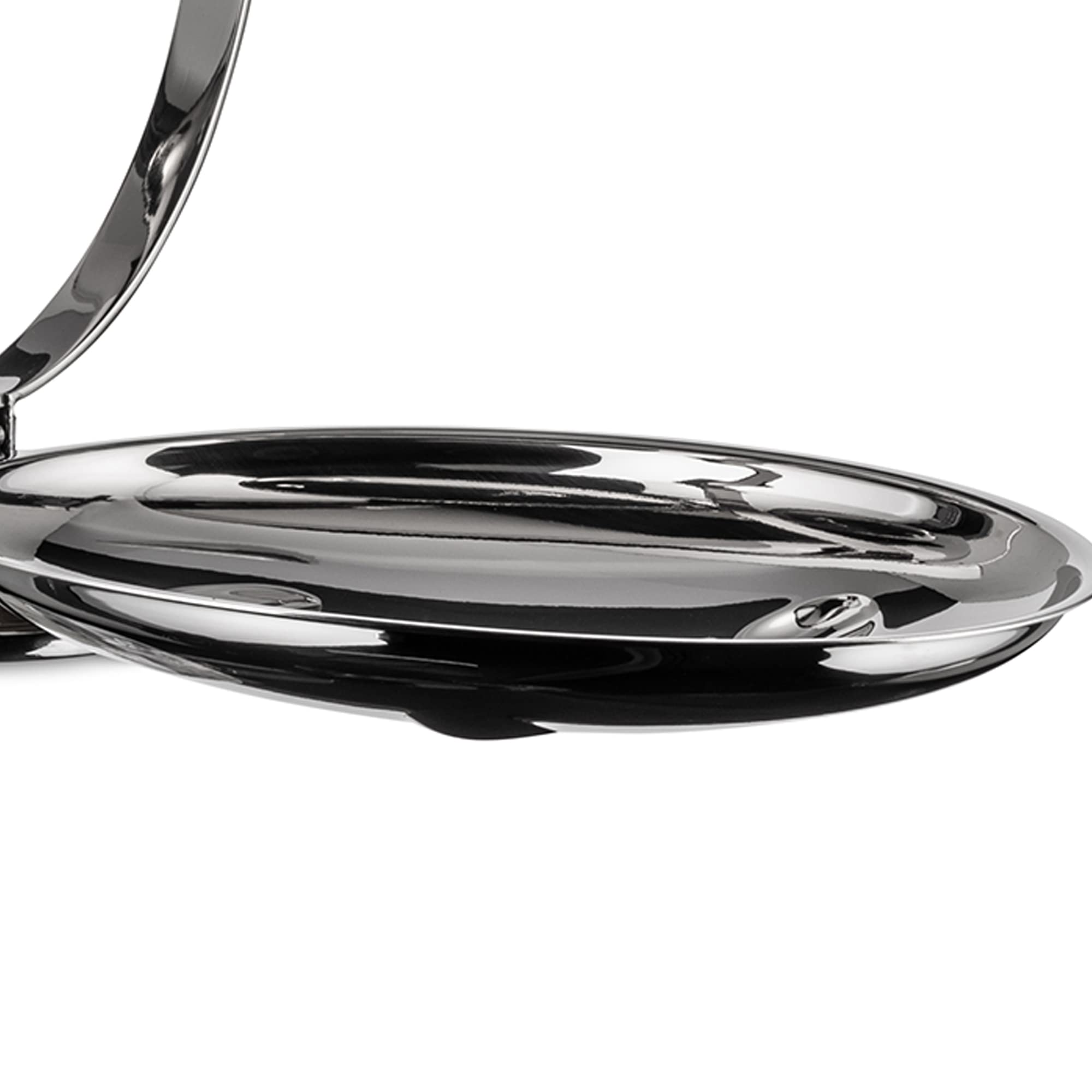 Alessi AM37 Anna Gong 3-Tier Folding Cake Stand - 18/10 Stainless Steel Mirror Polished Dessert Server for Parties, Weddings & Afternoon Tea