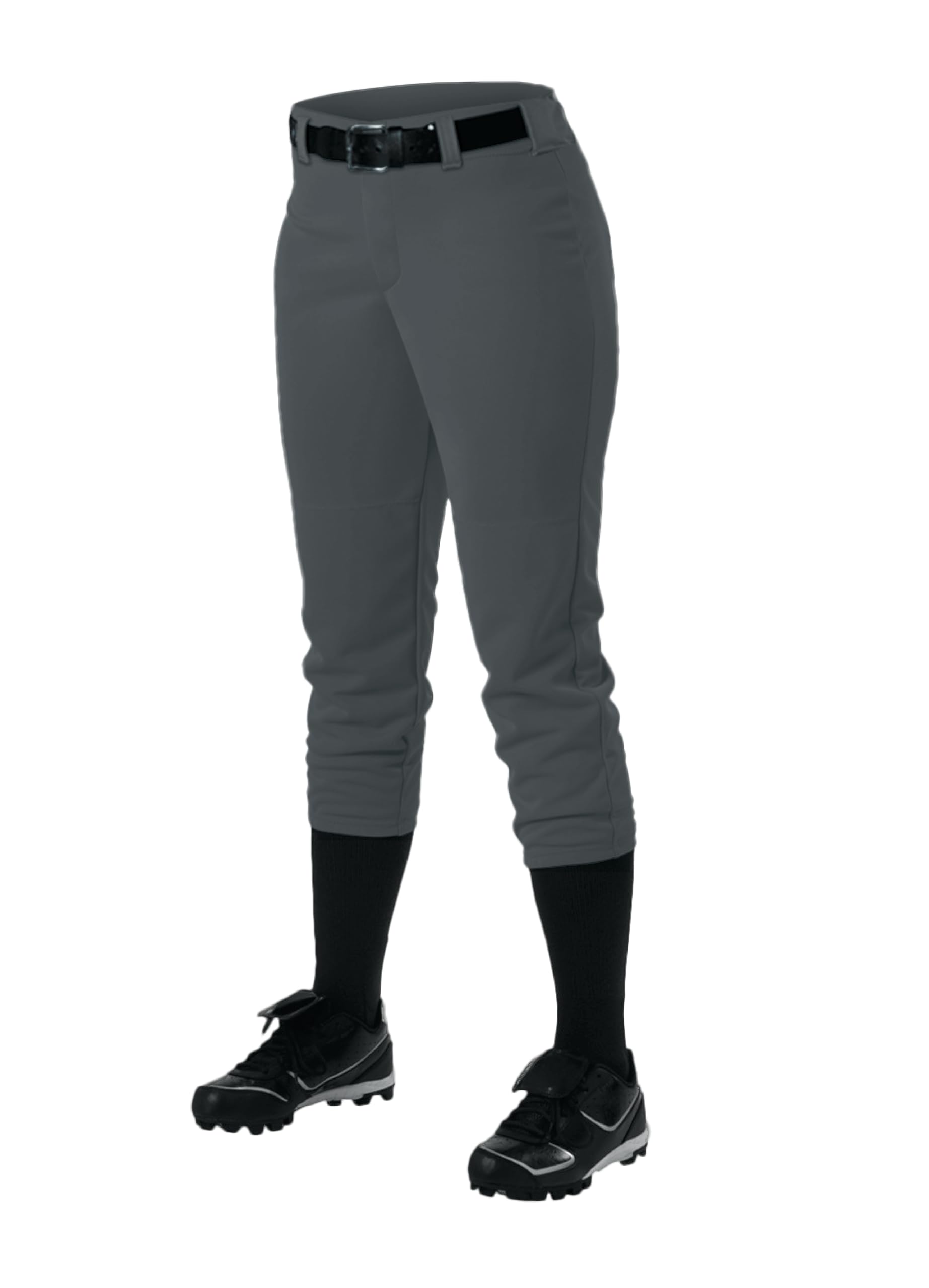 Alleson Athletic Girls Fastpitch Softball Belt Loop Pants - Comfortable & Durable for Practice & Games | Perfect for Youth Softball Players