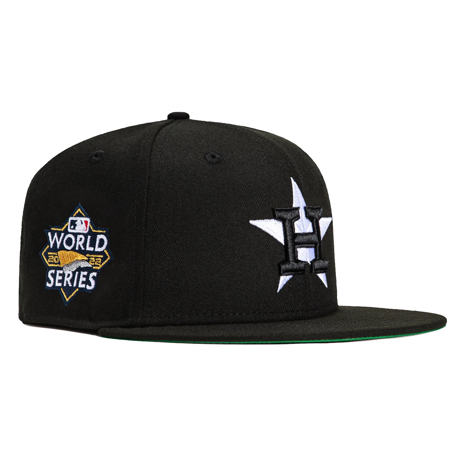 New Era 59Fifty Houston Astros 2022 World Series Patch Snapback Hat - Black & White Adjustable Baseball Cap for Men & Women - Perfect for Sports Fans, Game Day & Casual Wear