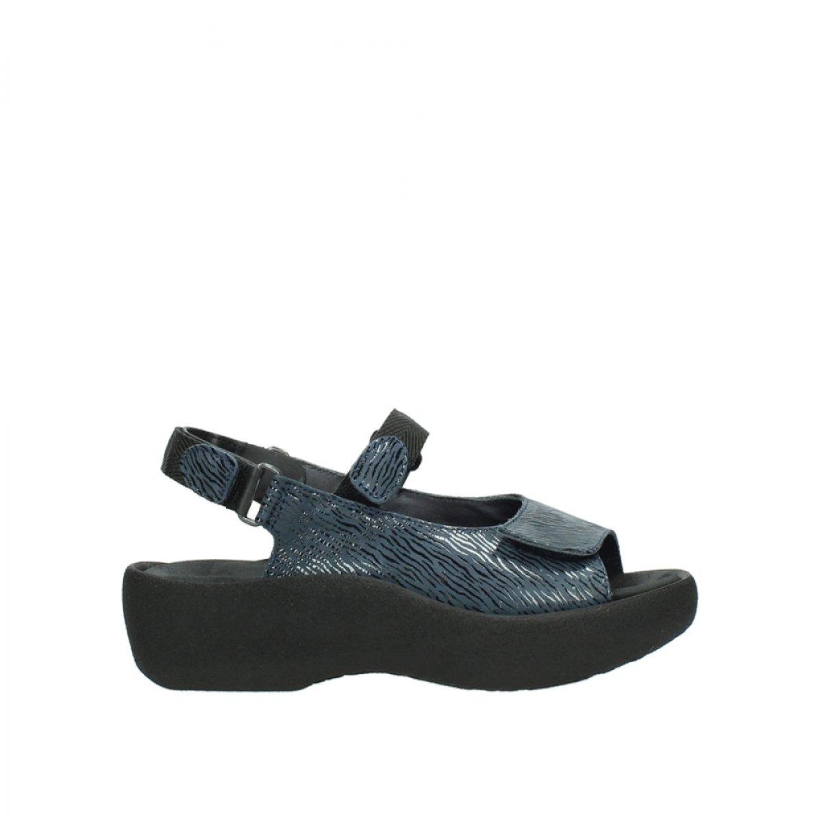 Wolky Women's Comfortable Flat Sandals - Denim Blue | Size 10.5-11 | Perfect for Summer, Beach & Casual Outings