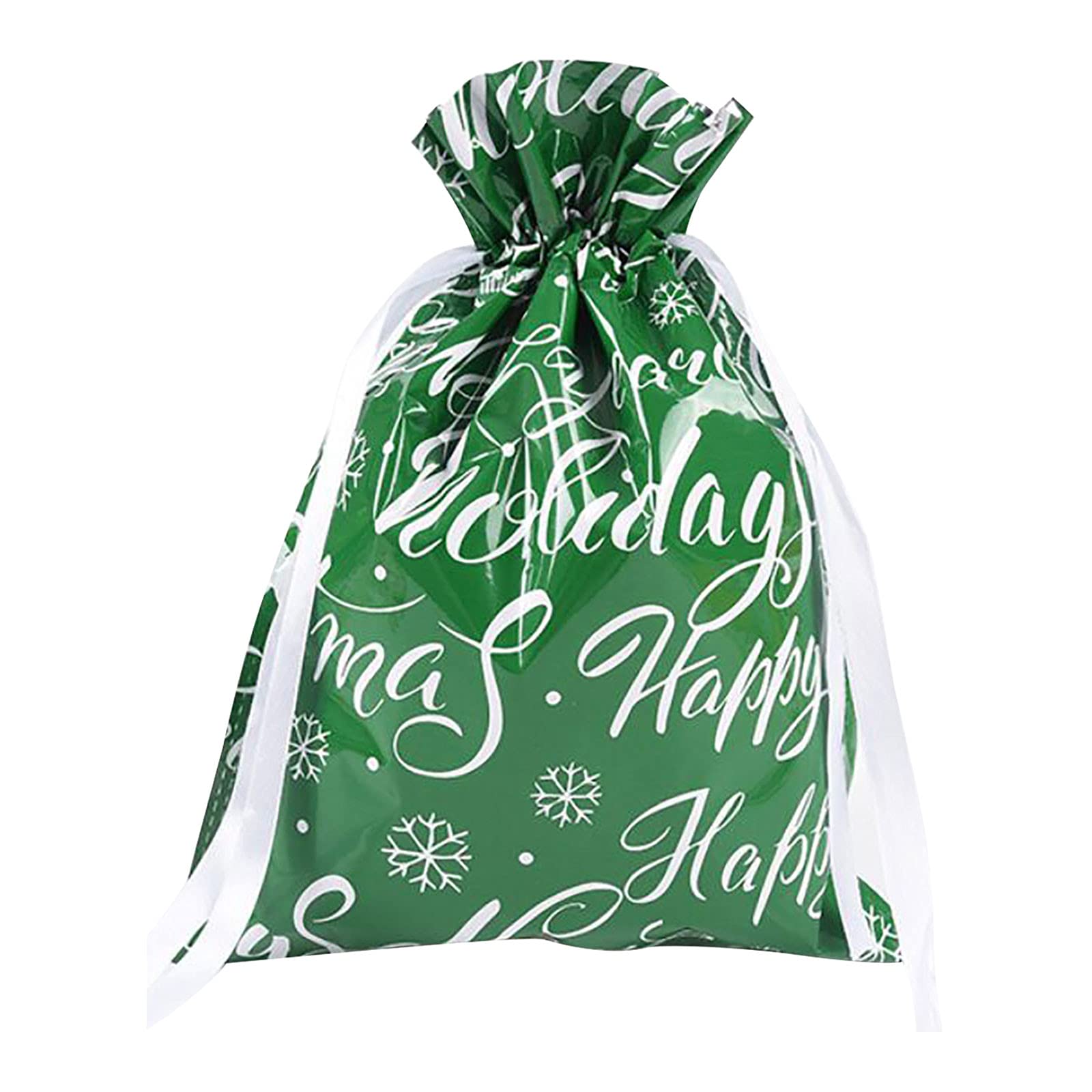 Homlpope 5#BK Christmas Drawstring Gift Bags - Party Favors & Gifts