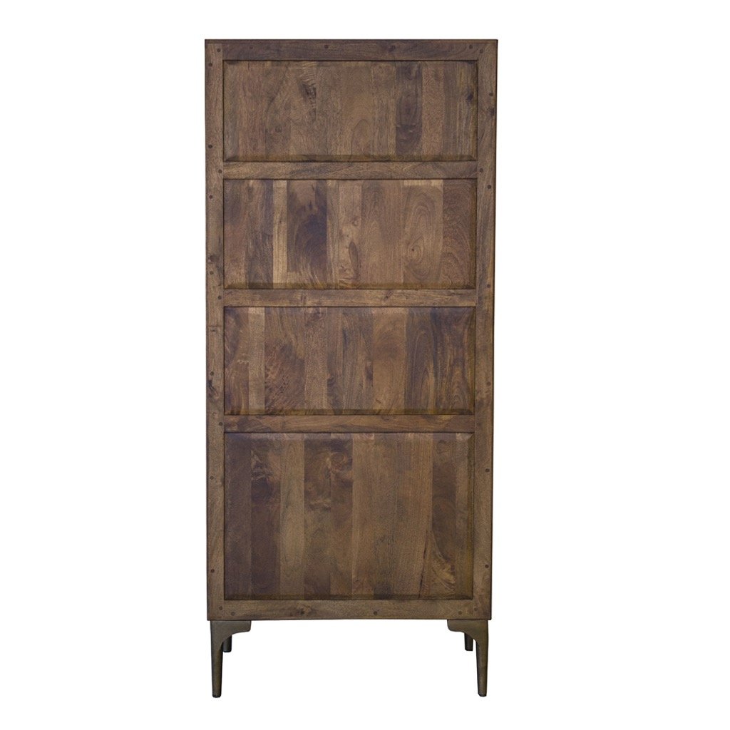 Santa Cruz Bookshelf - Rustic Wooden Bookshelf for Home & Office - Perfect for Living Room, Bedroom, Study & Library Decor
