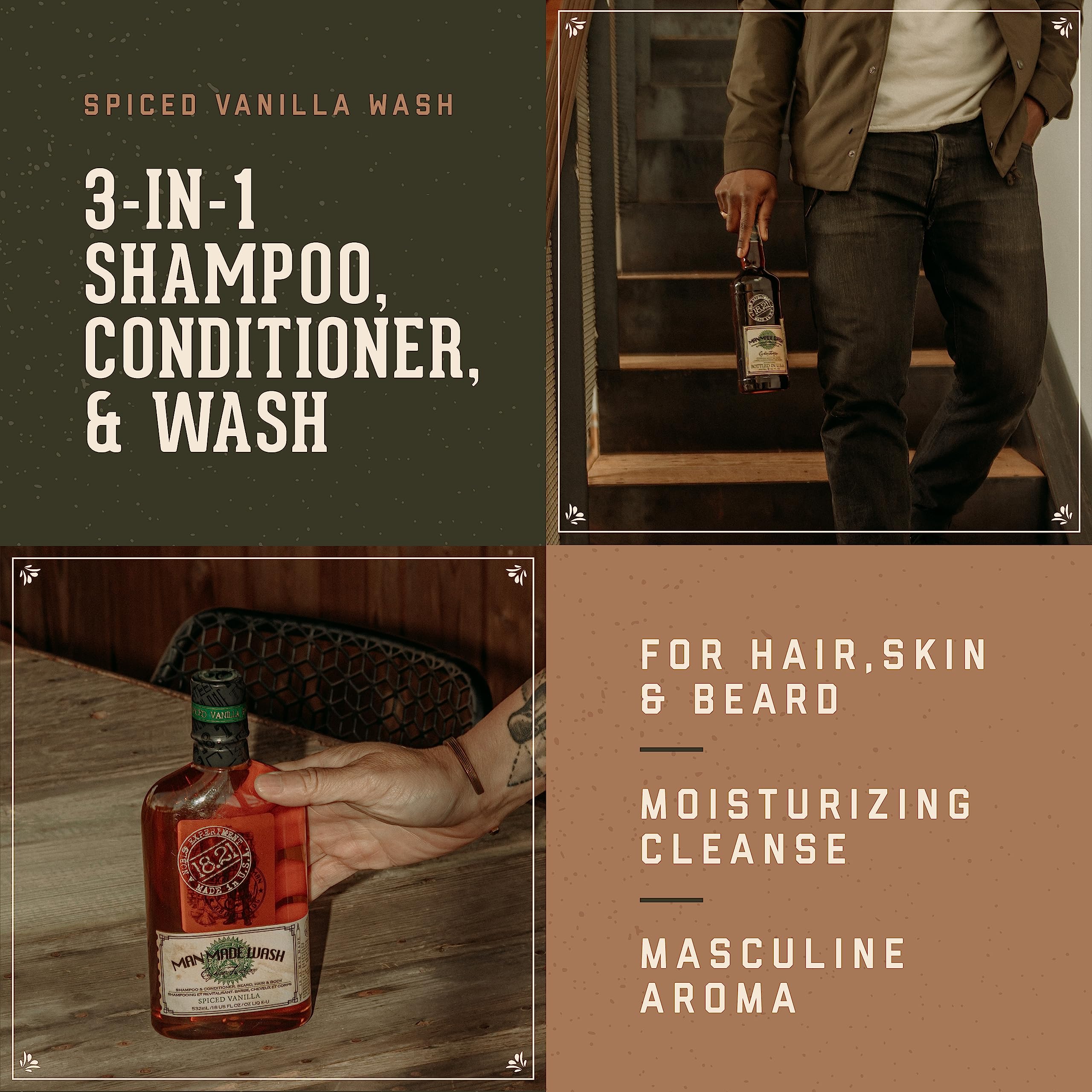 Spiced Vanilla Cologne for Men - 3.4 oz Eau de Toilette Spray | Long Lasting Fragrance for Date Night, Office & Special Occasions