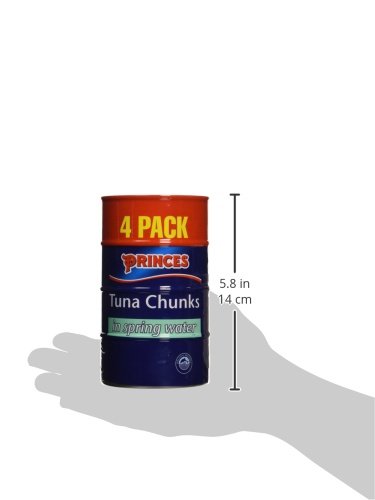 Princes Tuna Chunks in Spring Water - 4 Pack (4x160g) - Perfect for Salads, Sandwiches & Healthy Snacks
