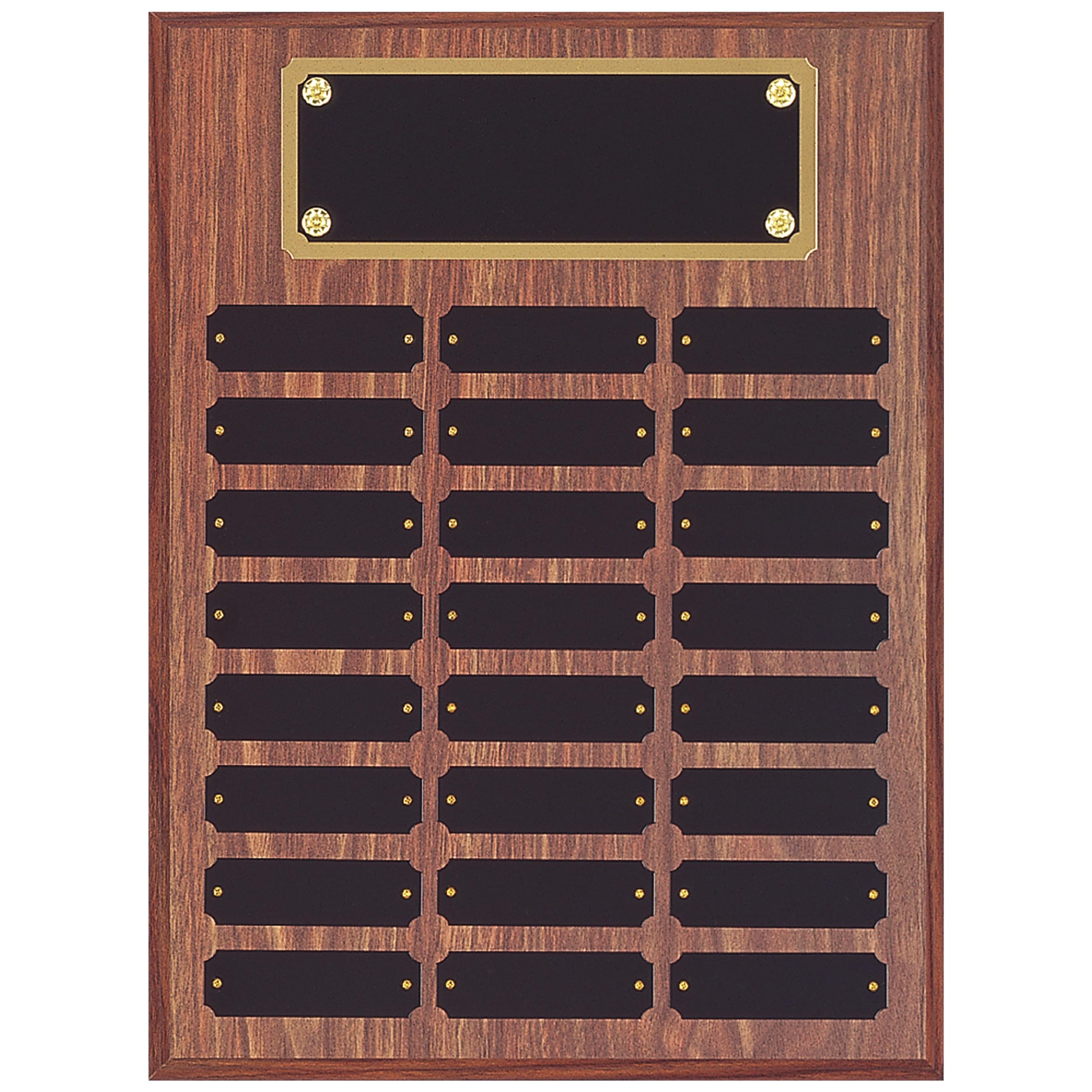 Custom Engraved Perpetual Plaque Award - Personalized Name Plate Holder Board for Office Recognition, Employee Appreciation & Retirement Gifts | Wall-Mounted Display for Trophies, Certificates & Milestone Achievements