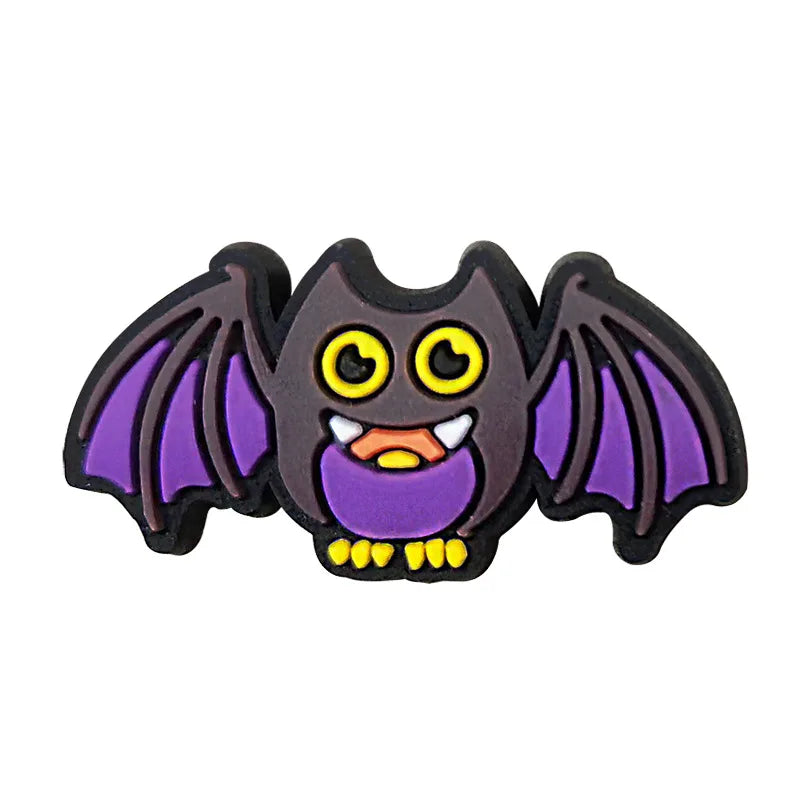 1pc Black Crocs Charms Shoe Accessories - Halloween Decorations, Jeans & Sandals Buckle for Women, Men & Kids | Perfect for DIY Customization & Fashion Statement