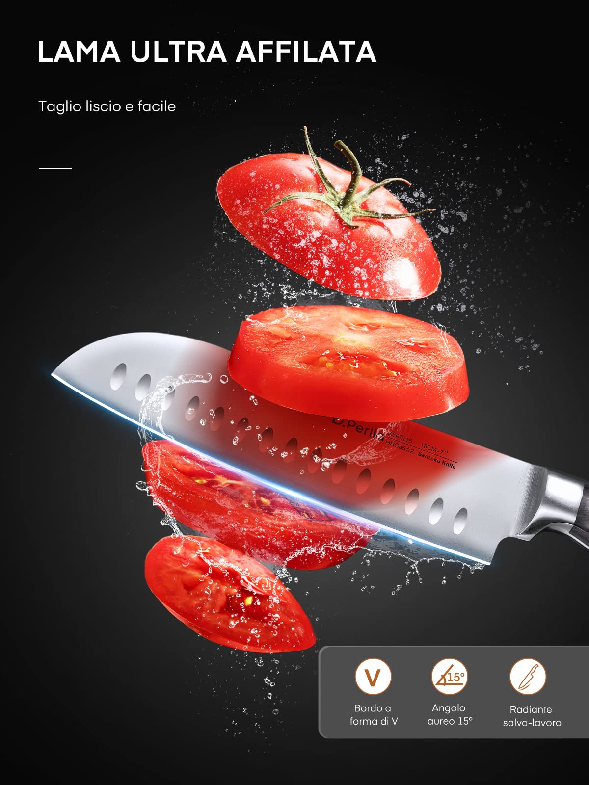 16-Piece Professional Kitchen Knife Set - Stainless Steel Blades, Wooden Handles & Knife Block - Perfect for Home Chefs, Cooking Enthusiasts & Culinary Gifts - Ideal for Slicing, Dicing & Food Prep