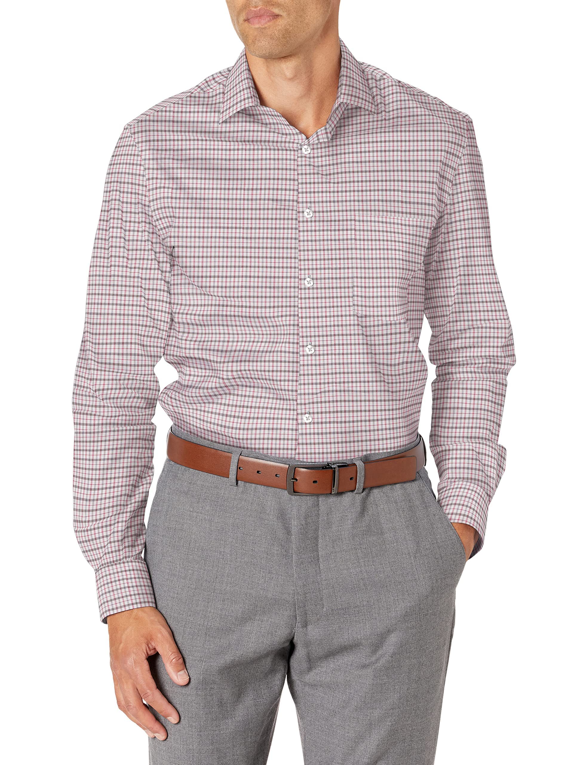 Van Heusen Men's Regular Fit Dress Shirt with Stain Shield & Stretch Technology - Perfect for Office, Business Meetings & Formal Events
