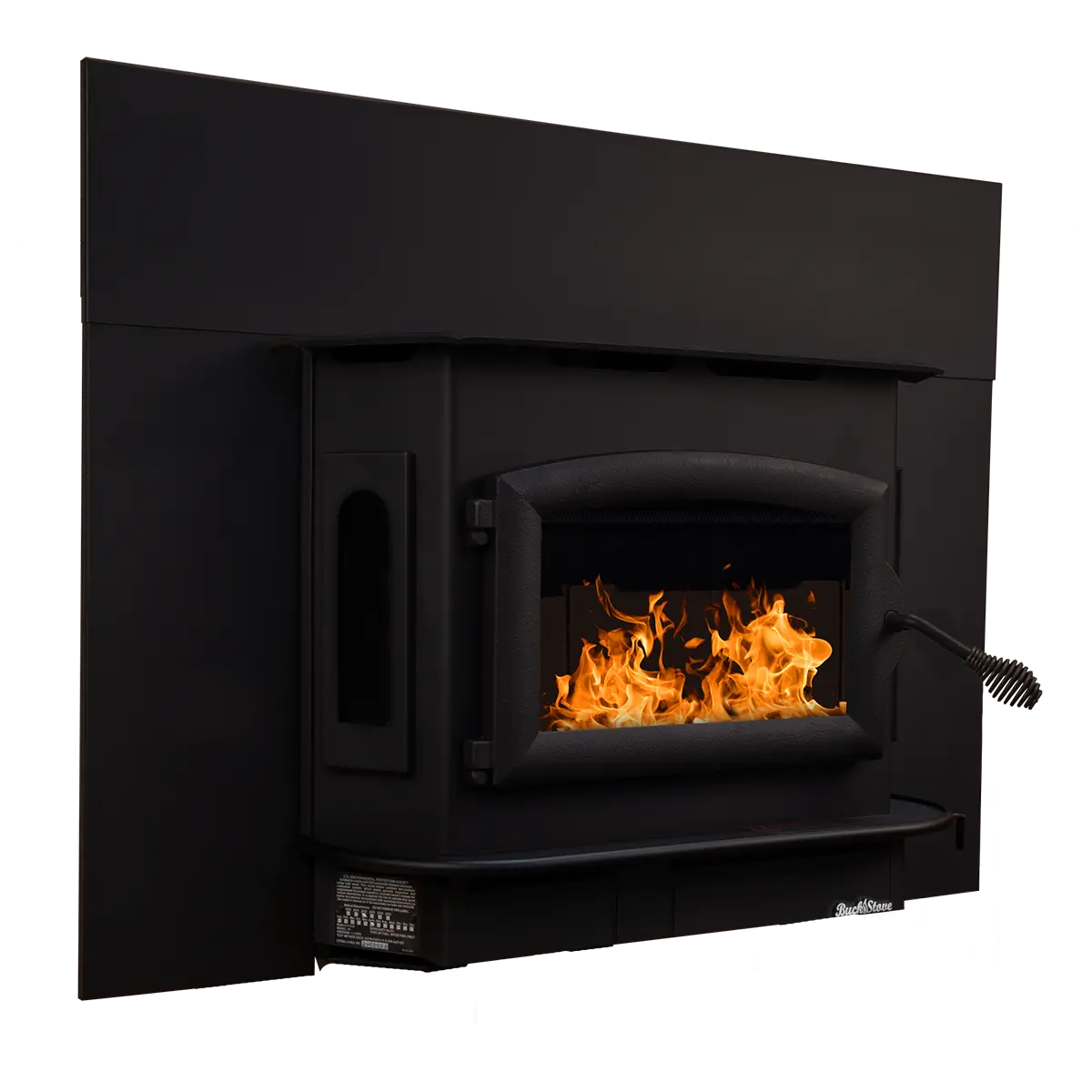 Buck Stove Model 81 Non-Catalytic Wood Burning Fireplace Insert with Heat-Activated Blower - Efficient Home Heating for Living Rooms & Cabins