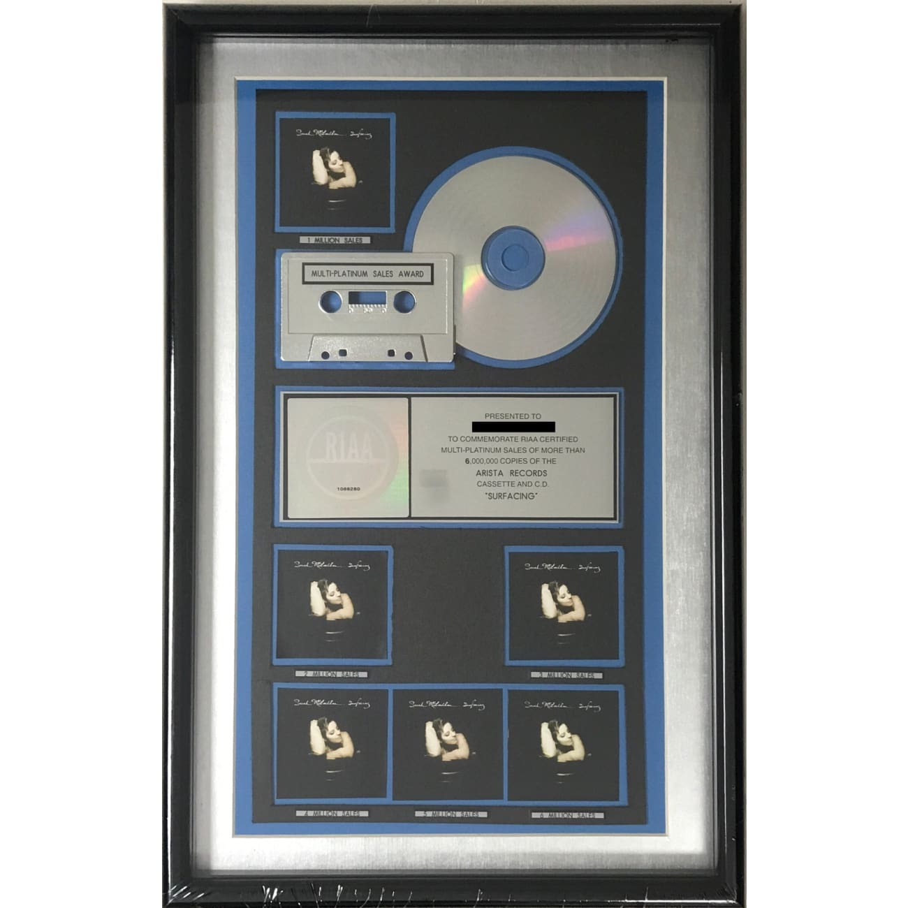 Sarah McLachlan Surfacing RIAA 6x Multi Platinum Award - Brand New & Sealed CD | Perfect for Music Collectors & Audiophiles | Great for Home Listening, Gifts & Vinyl Collections