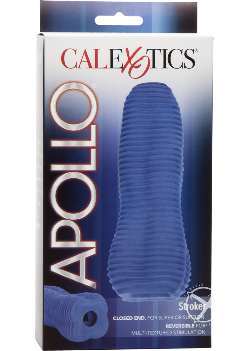 Apollo Reversible Stroker - Blue | Dual-Sided Male Pleasure Device for Enhanced Sensation | Perfect for Solo Play & Couples' Intimacy