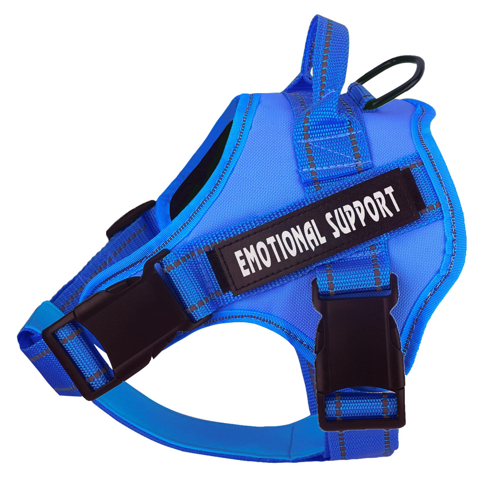 Voopet Service Dog Harness - Adjustable No-Pull Emotional Support Pet Vest with Reflective Strips for Small Medium Large Dogs - Breathable ESA Dog Harness with 4 Removable Tags (X-Small, Pack of 1) - Perfect for Therapy Sessions, Outdoor Walks & Public Places