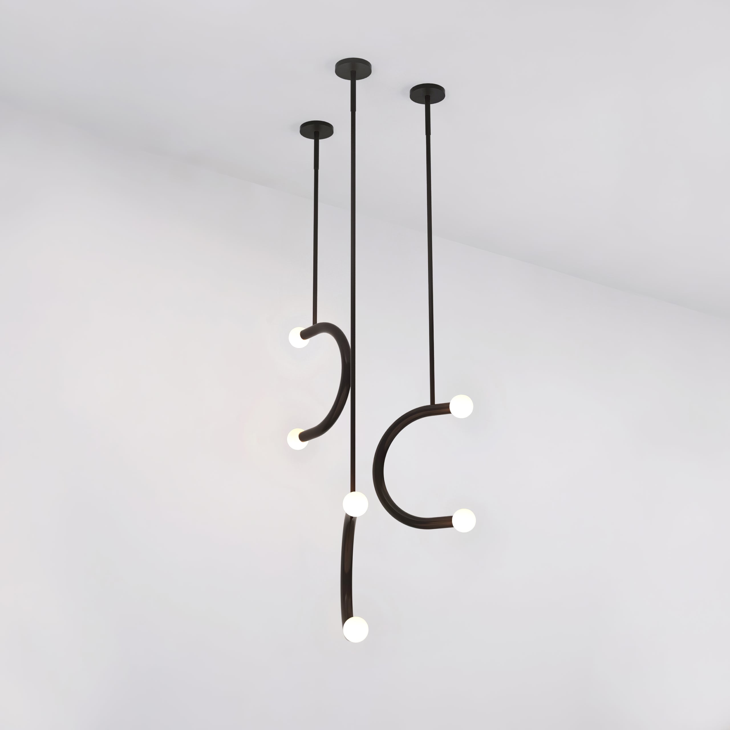 Modern Crystal Pendant Lamp - Elegant Glass Ceiling Light Fixture for Dining Room, Kitchen Island & Bedroom Decor | Dimmable LED Chandelier Lighting