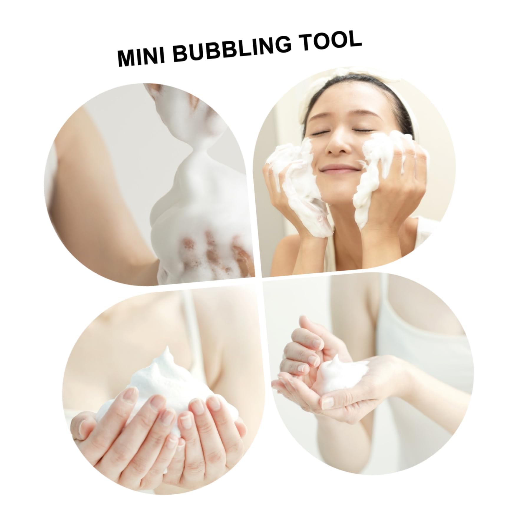 Portable Facial Foam Maker & Coffee Frother - 2pcs Cute Shampoo Pump for Face Wash & Marshmallow Foam | Perfect for Skincare Routine, Bubble Bath & DIY Coffee Drinks
