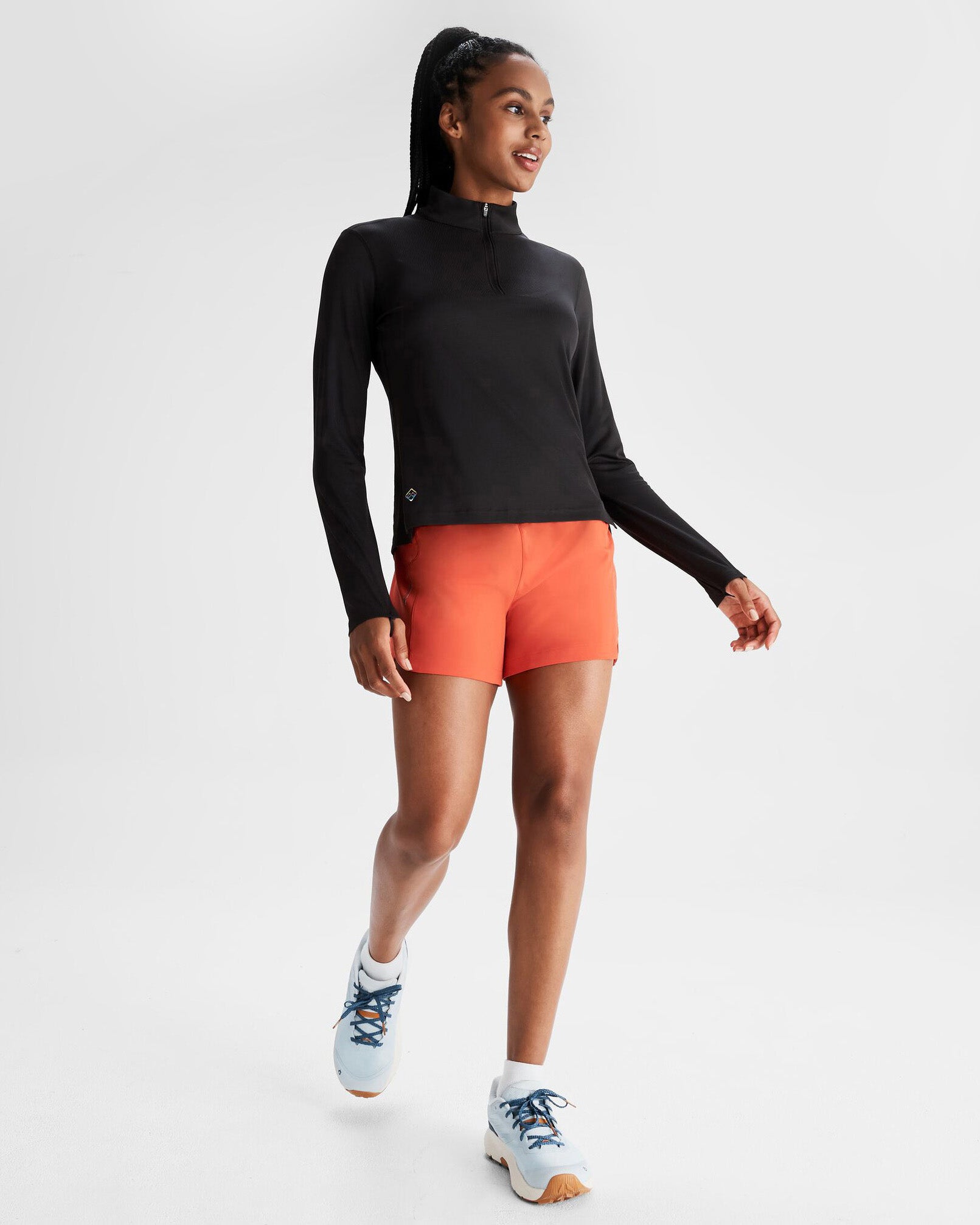 Women's Seeker Lined 4-Inch Shorts - Comfortable Outdoor Hiking & Running Shorts for Women - Hut Orange Color - Perfect for Camping, Travel & Summer Activities