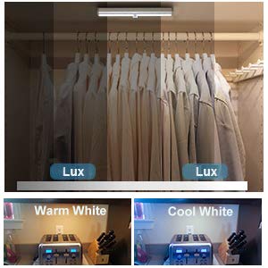 6 Pack Wireless Remote Control Under Cabinet Lights - 20-LED Dimmable Rechargeable Closet & Counter Lights, Stick-On Touch Night Light Strip Bar for Kitchen, Stairway, Bedroom (3 Color Options) - Perfect for Nighttime Safety & Ambient Lighting