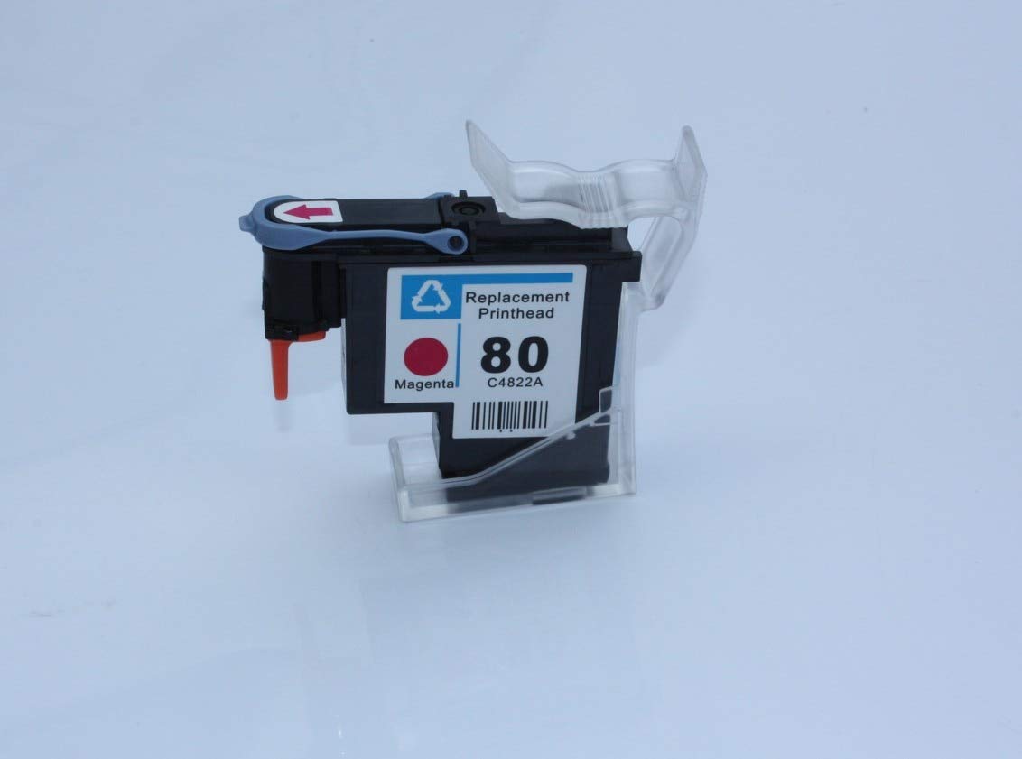 HP 80 Print Head Replacement Part - Compatible with C4822A, HP Designjet 1050c/1050c Plus/1055cm (Magenta) - 1PC Refurbished Printer Accessory - Ideal for Office Printing, Graphic Design & Large Format Printing Projects